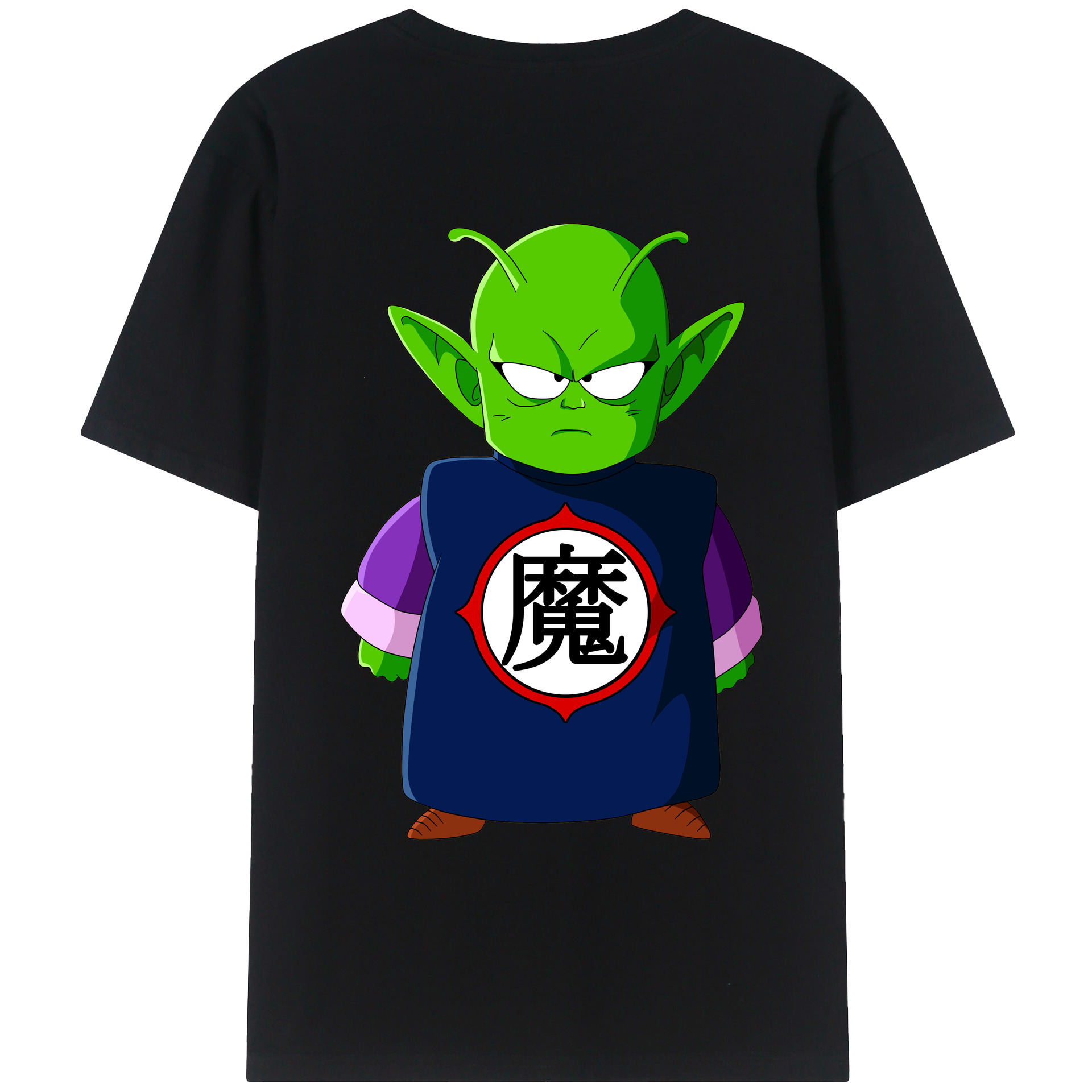 （画像用） ドラゴンボール ピッコロ DRAGON BALL Piccolo 綿100％ メンズ半袖Tシャツ（バックプリント） 通気性