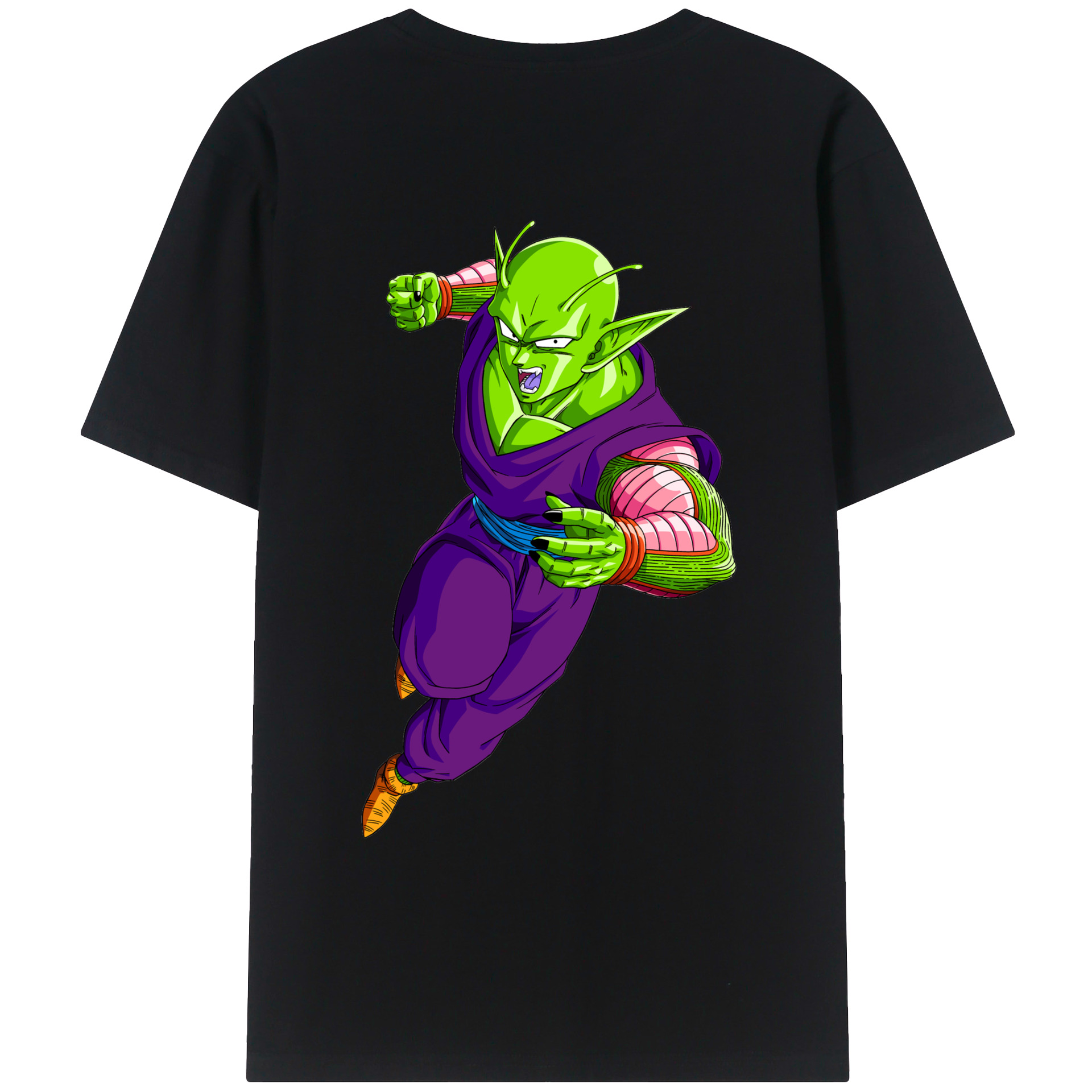 （画像用） ドラゴンボール ピッコロ DRAGON BALL Piccolo 綿100％ メンズ半袖Tシャツ（バックプリント） 通気性