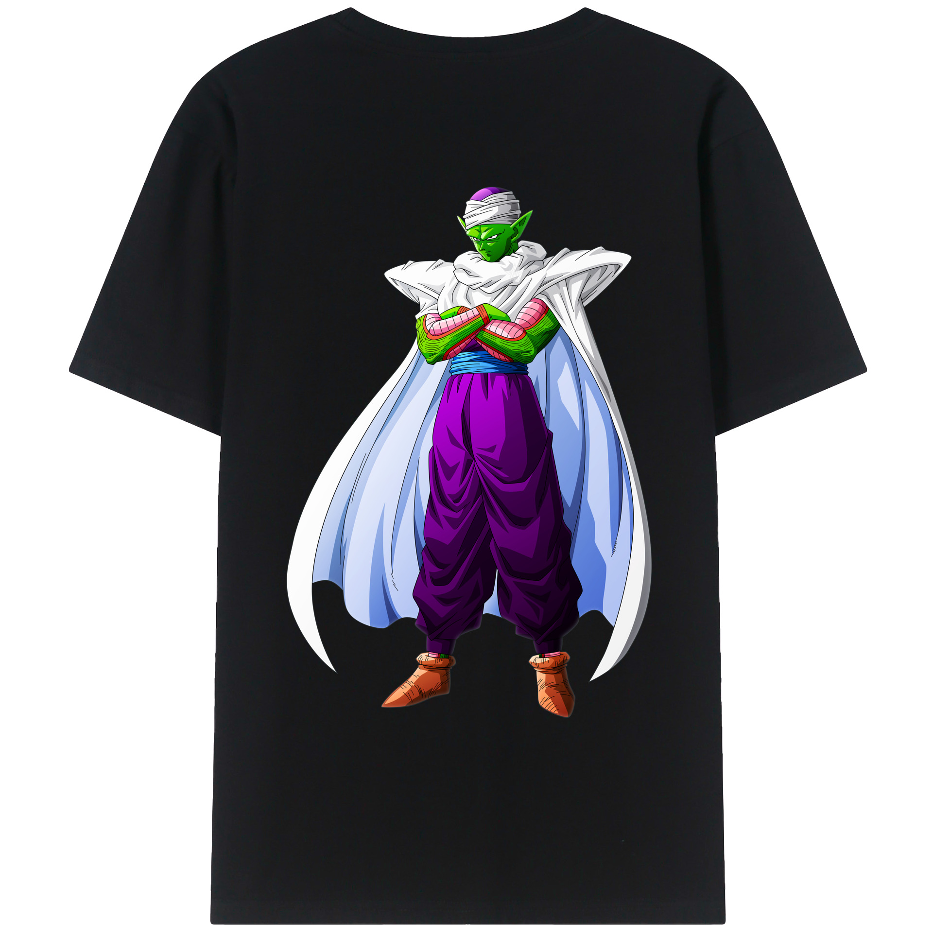 （画像用） ドラゴンボール ピッコロ DRAGON BALL Piccolo 綿100％ メンズ半袖Tシャツ（バックプリント） 通気性