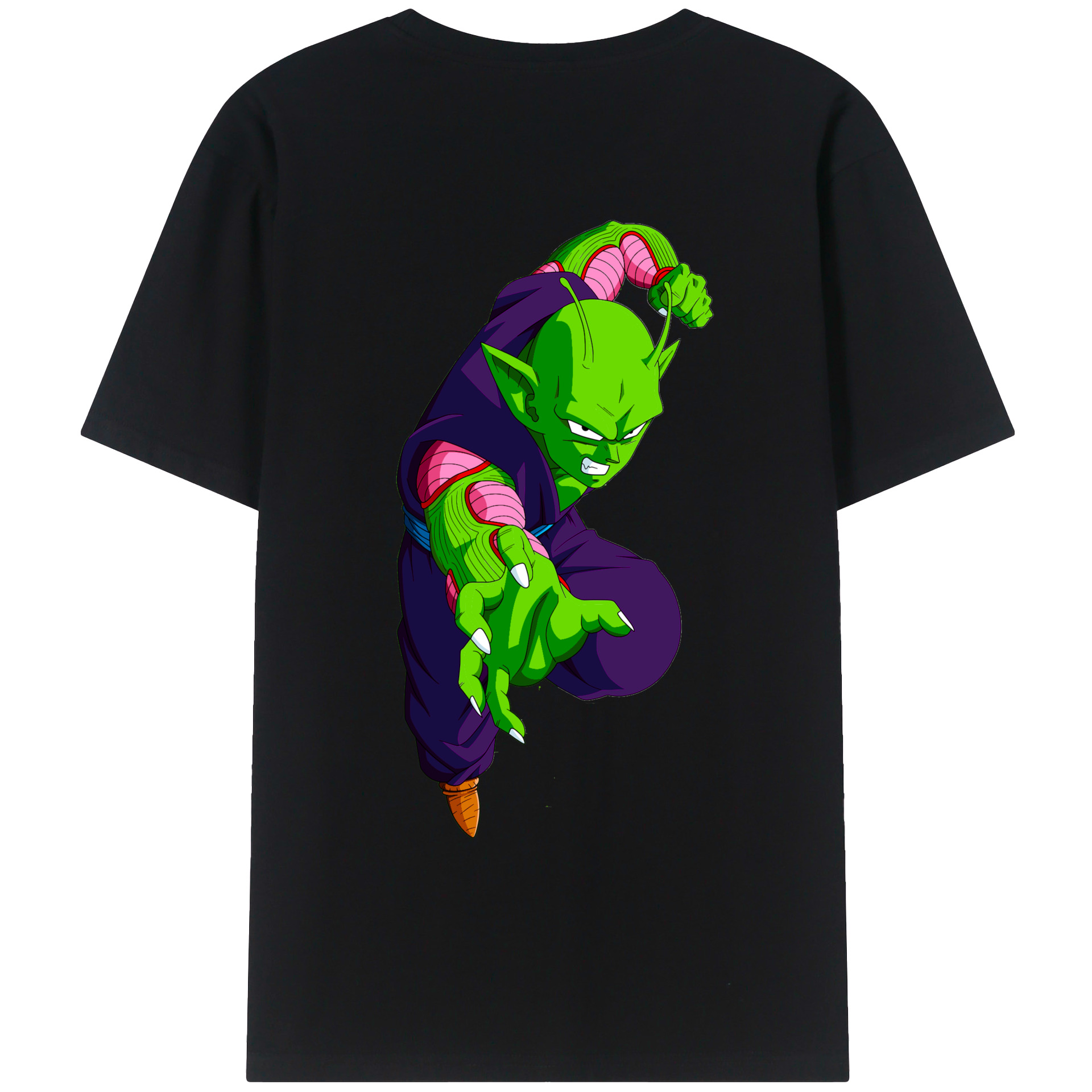 （画像用） ドラゴンボール ピッコロ DRAGON BALL Piccolo 綿100％ メンズ半袖Tシャツ（バックプリント） 通気性