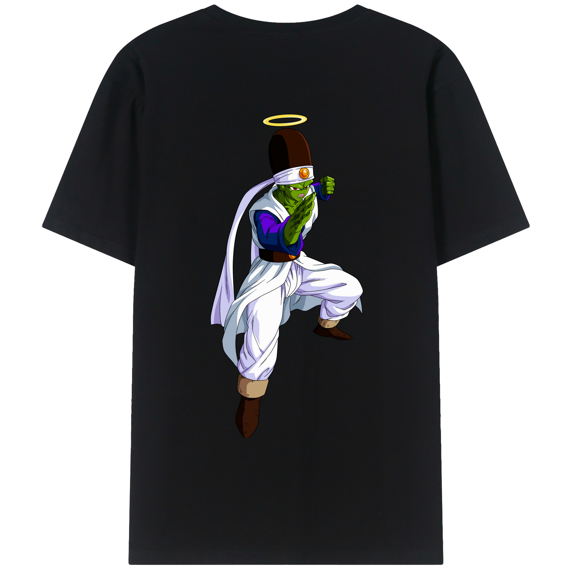 （画像用） ドラゴンボール パイクーハン DRAGON BALL Pikkon 綿100％ メンズ半袖Tシャツ（バックプリント） 通気性