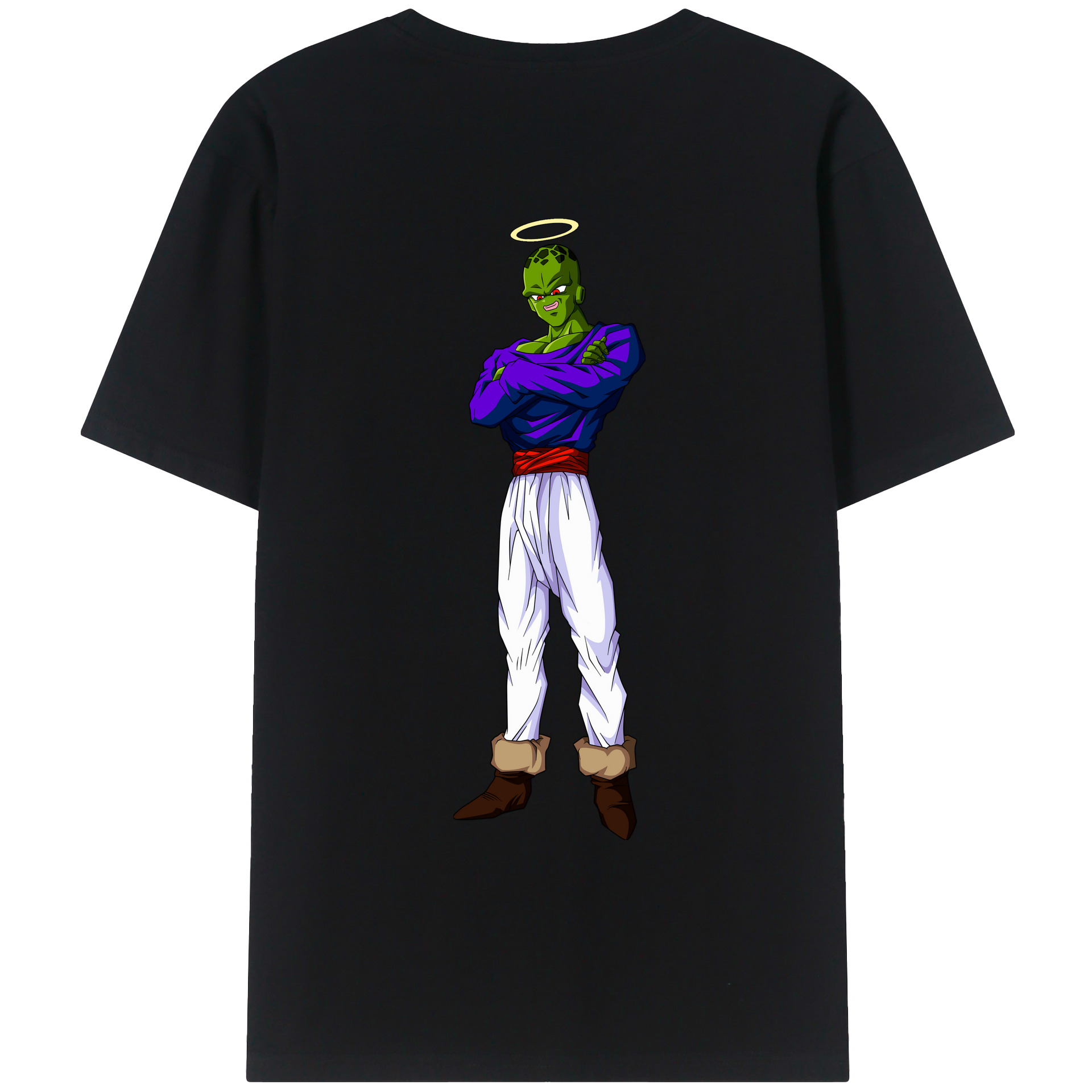 （画像用） ドラゴンボール パイクーハン DRAGON BALL Pikkon 綿100％ メンズ半袖Tシャツ（バックプリント） 通気性