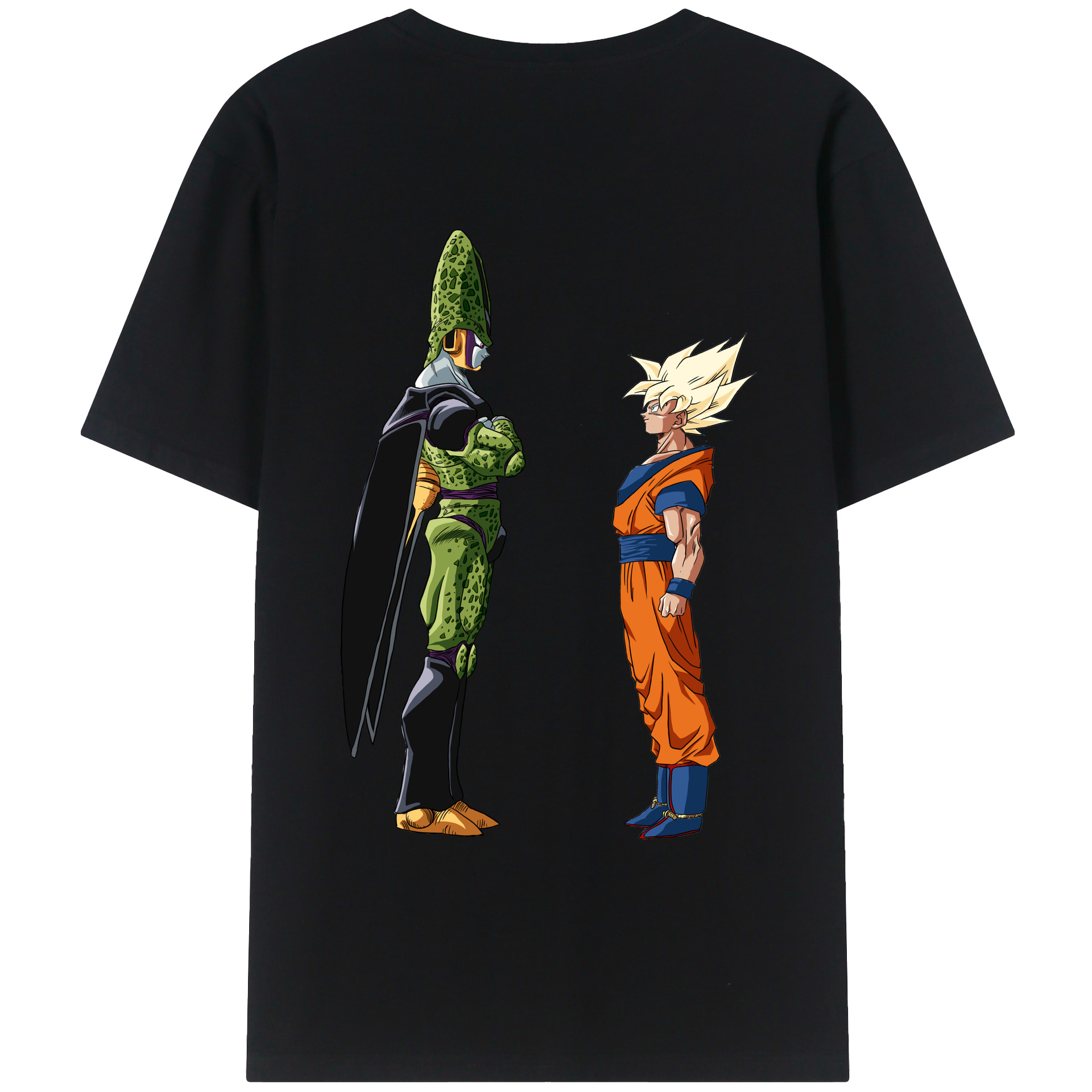（画像用） ドラゴンボール DRAGON BALL 綿100％ メンズ半袖Tシャツ（バックプリント） 通気性