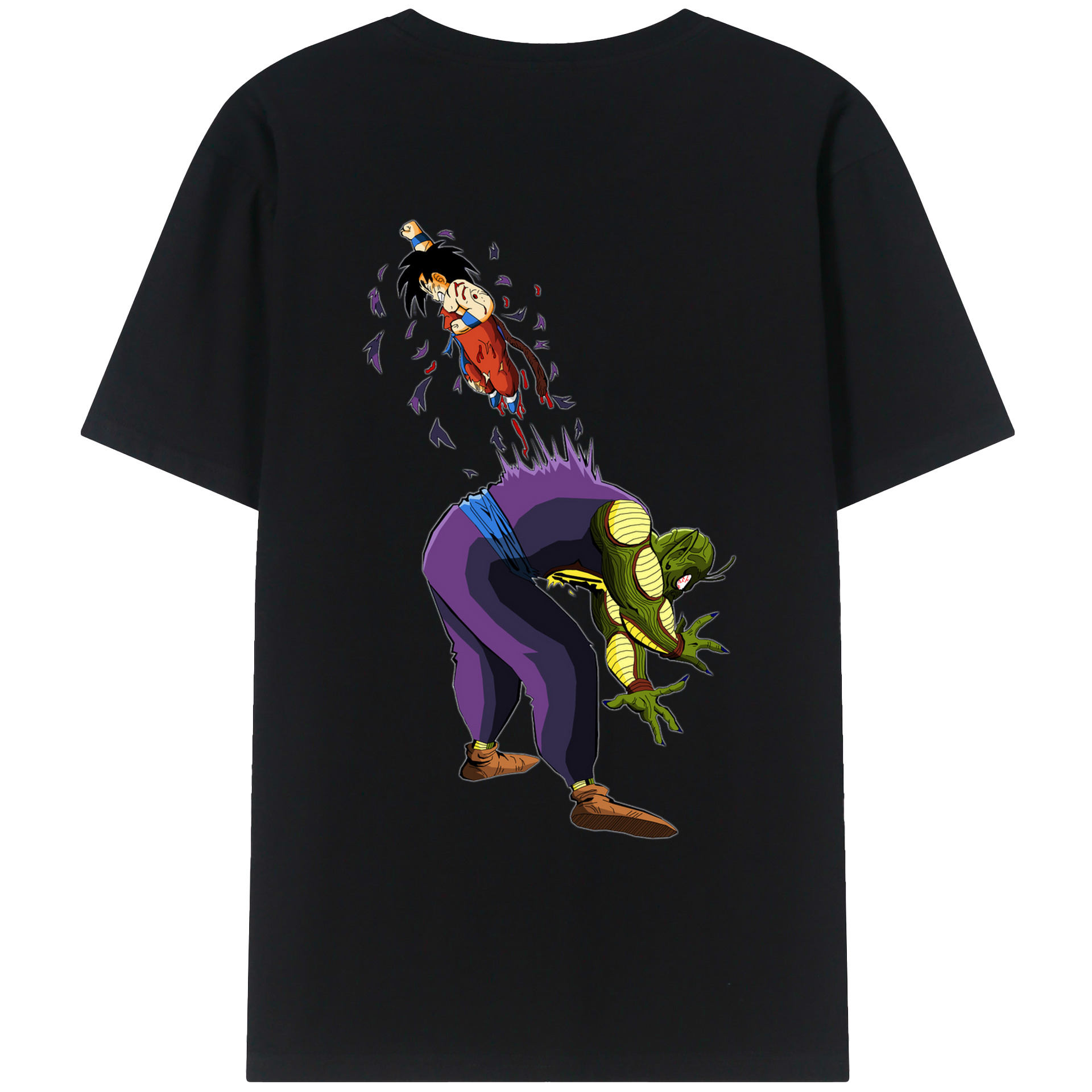 （画像用） ドラゴンボール DRAGON BALL 綿100％ メンズ半袖Tシャツ（バックプリント） 通気性