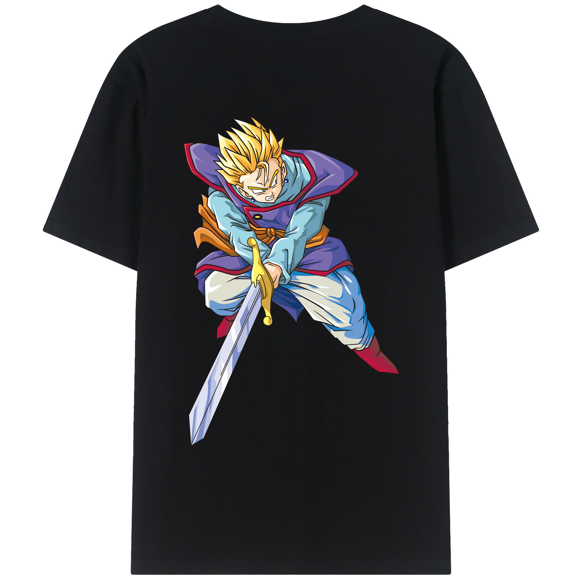（画像用） ドラゴンボール DRAGON BALL 綿100％ メンズ半袖Tシャツ（バックプリント） 通気性