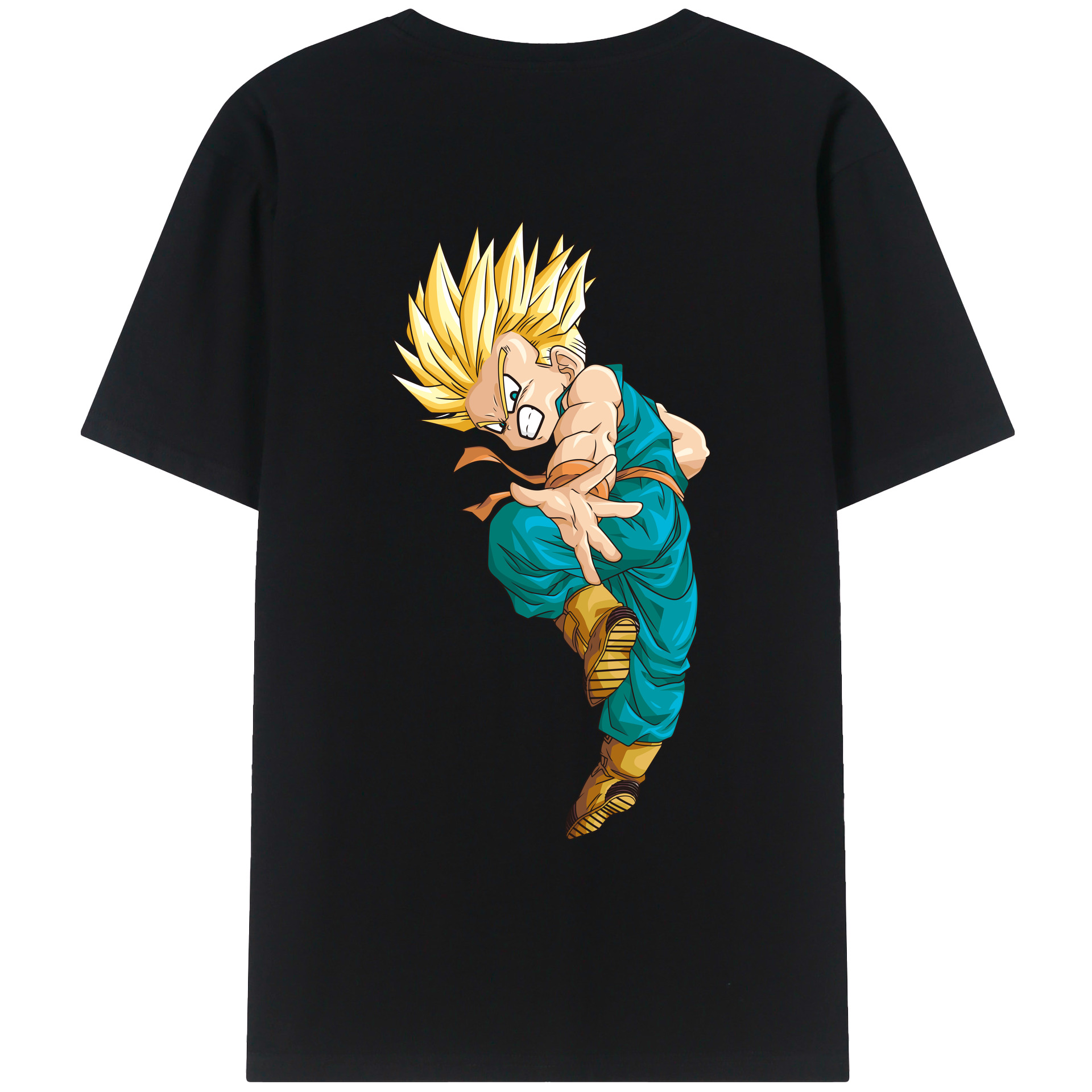 （画像用） ドラゴンボール DRAGON BALL 綿100％ メンズ半袖Tシャツ（バックプリント） 通気性