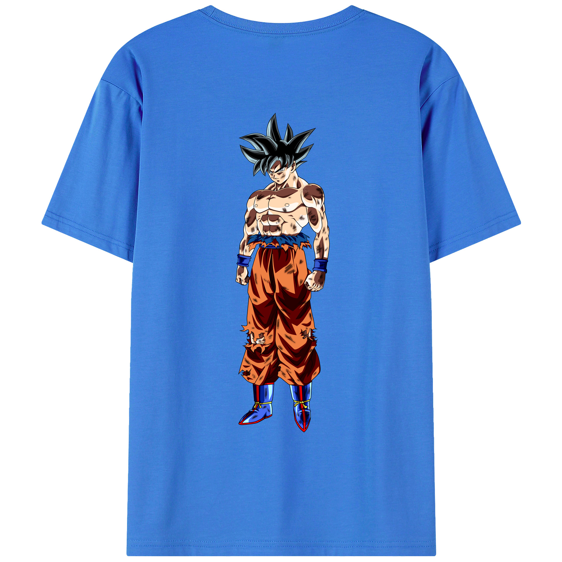 （画像用） ドラゴンボール 孫悟空（そん ごくう）Son Goku カカロット DRAGON BALL Kakarotto 綿100％ メンズ半袖Tシャツ（バックプリント） 通気性