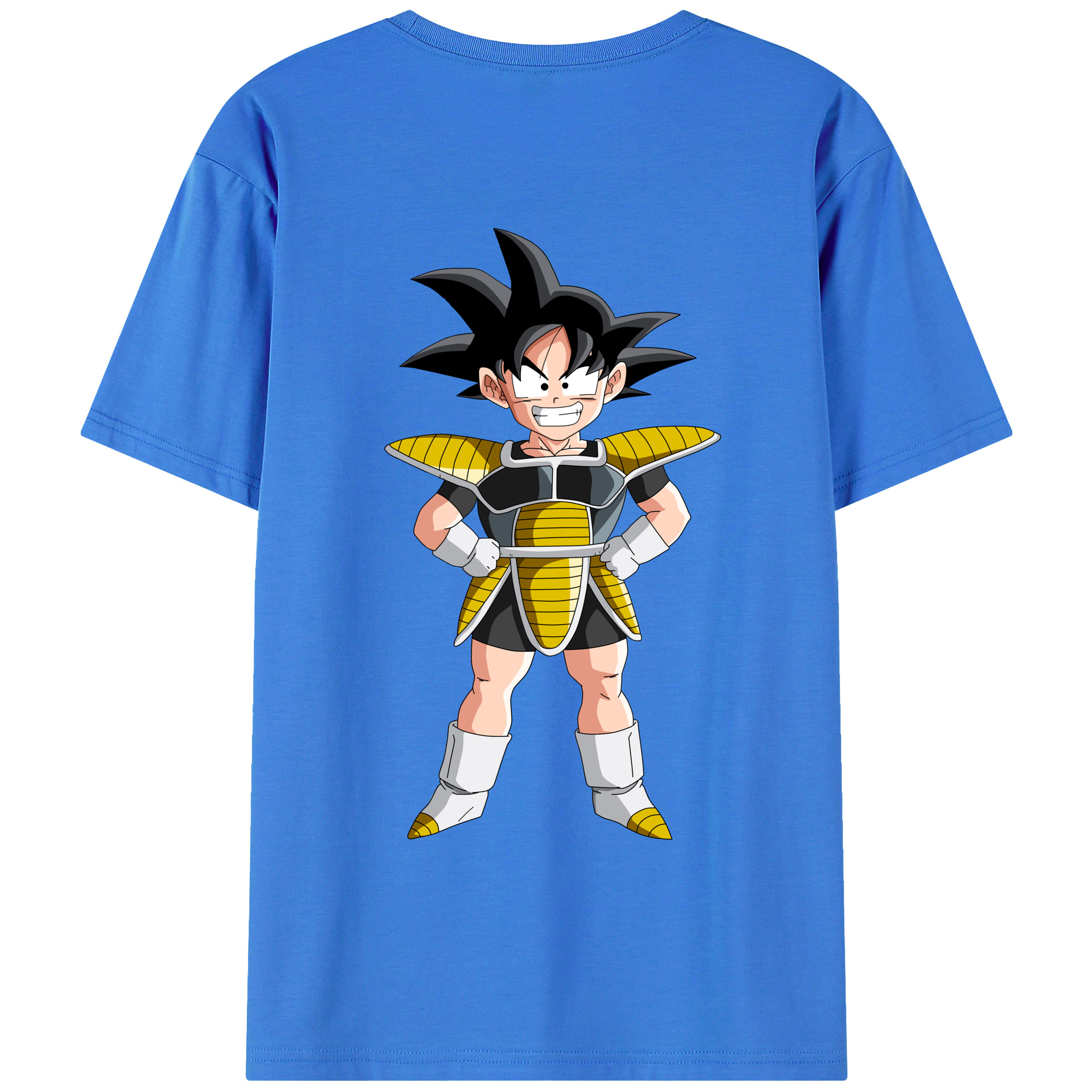 （画像用） ドラゴンボール 孫悟空（そん ごくう）Son Goku カカロット DRAGON BALL Kakarotto 綿100％ メンズ半袖Tシャツ（バックプリント） 通気性