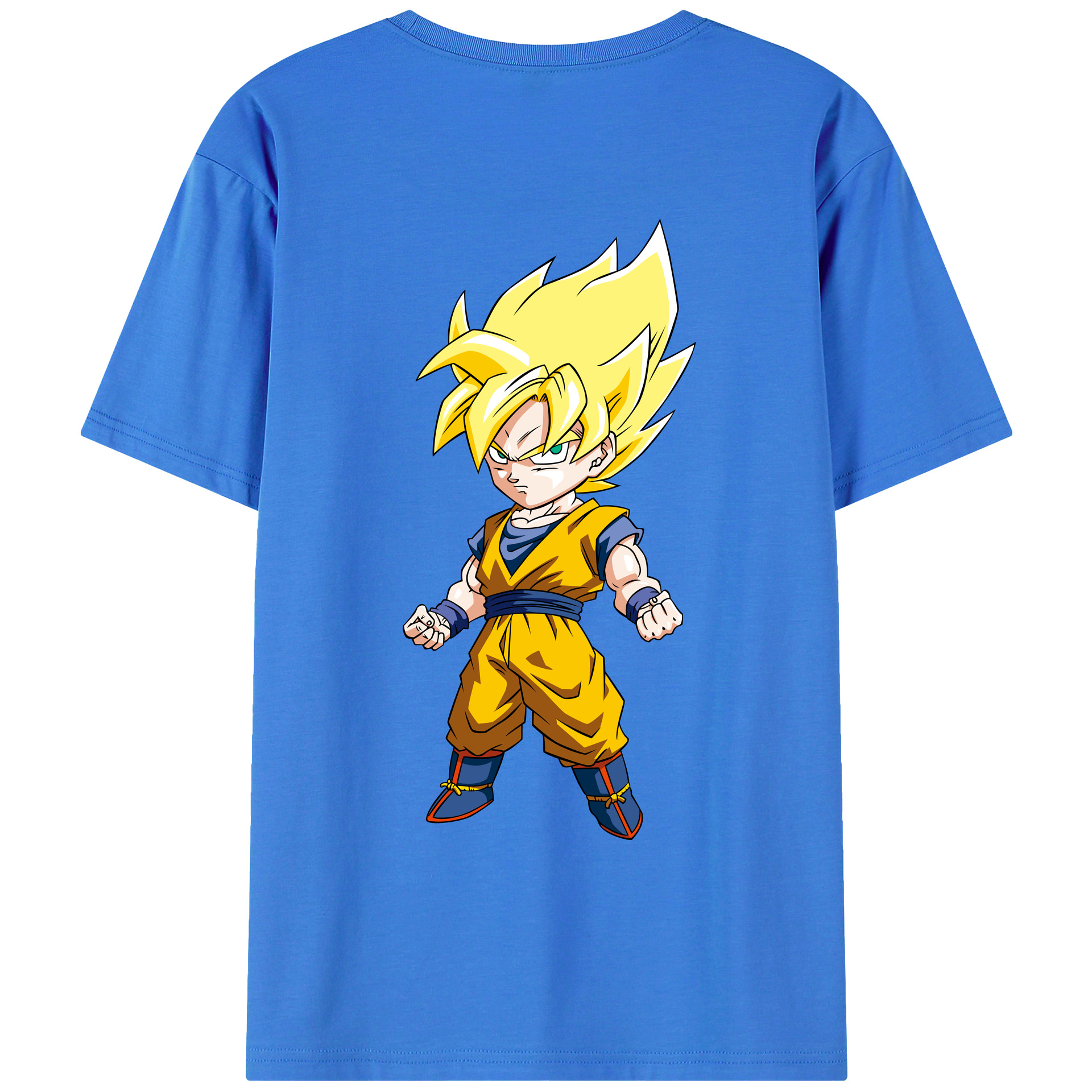 （画像用） ドラゴンボール 孫悟空（そん ごくう）Son Goku カカロット DRAGON BALL Kakarotto 綿100％ メンズ半袖Tシャツ（バックプリント） 通気性