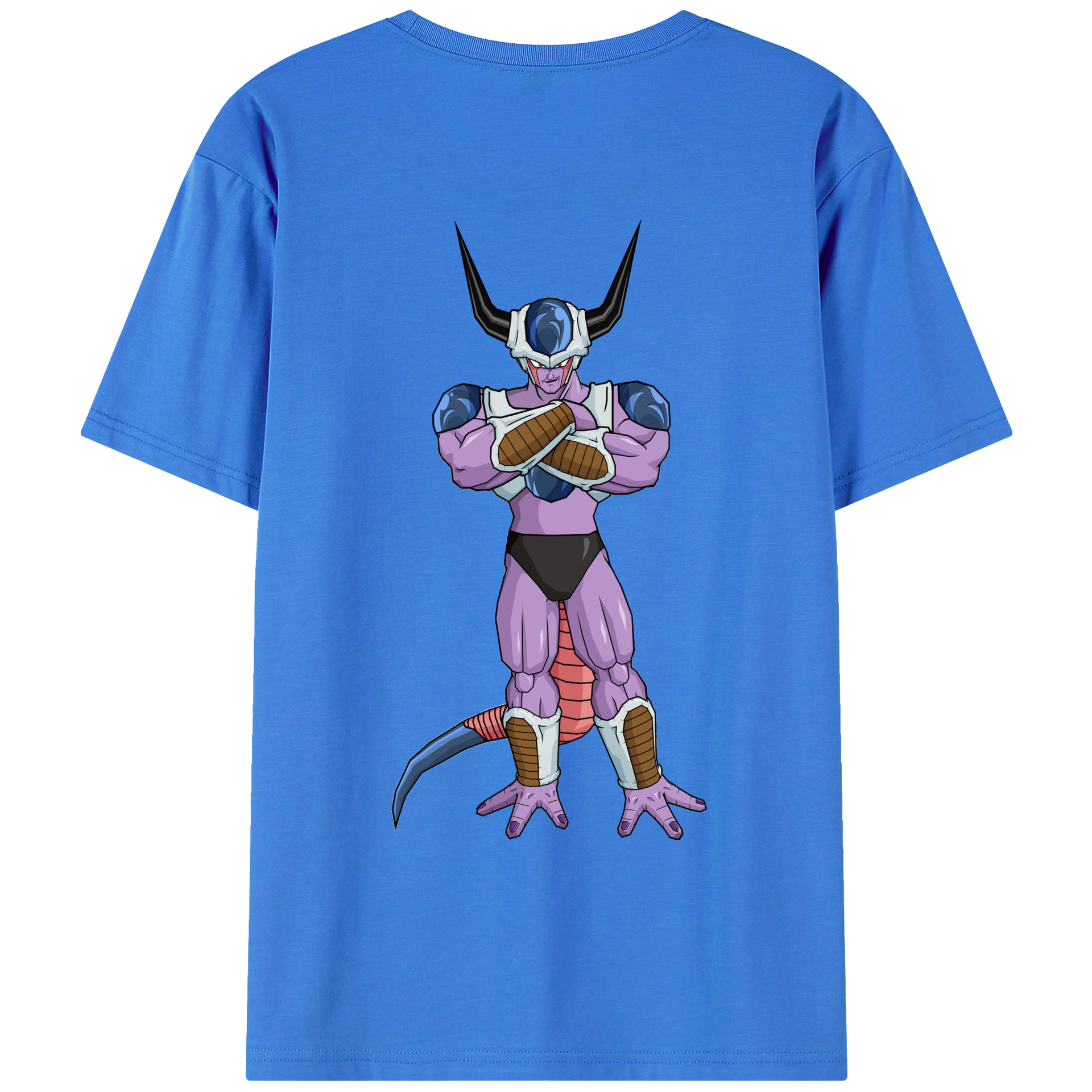 （画像用） ドラゴンボール フリーザ DRAGON BALL Frieza 綿100％ メンズ半袖Tシャツ（バックプリント） 通気性