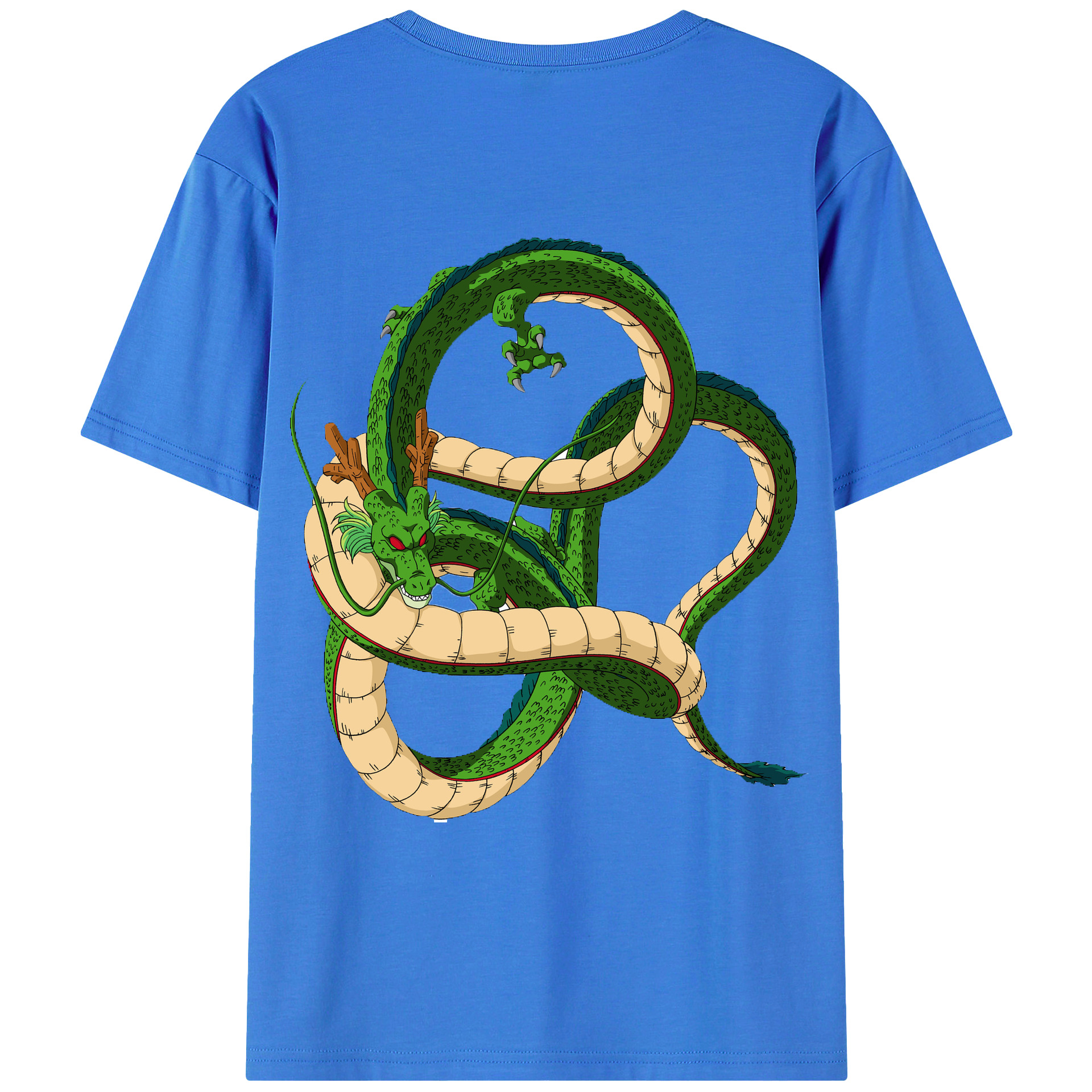 （画像用） ドラゴンボール 神龍 シェンロン DRAGON BALL Shenron 綿100％ メンズ半袖Tシャツ（バックプリント） 通気性