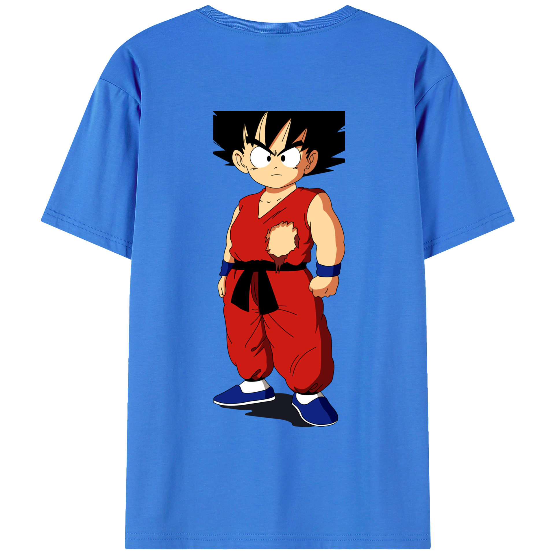 （画像用） ドラゴンボール 孫悟空（そん ごくう）Son Goku カカロット DRAGON BALL Kakarotto 綿100％ メンズ半袖Tシャツ（バックプリント） 通気性