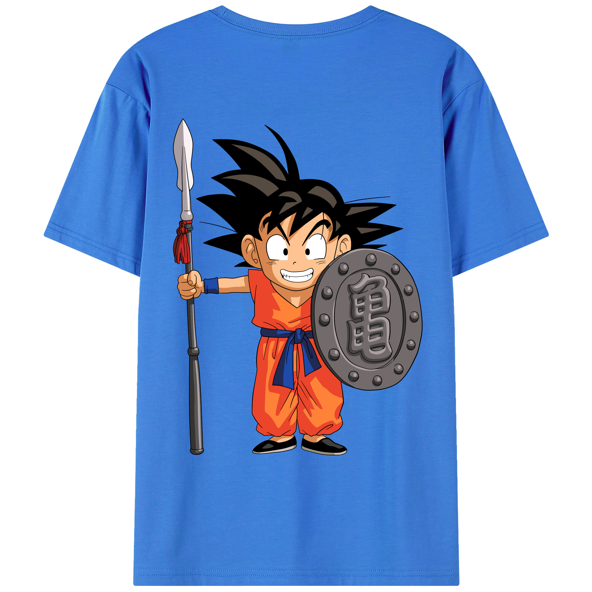 （画像用） ドラゴンボール 孫悟空（そん ごくう）Son Goku カカロット DRAGON BALL Kakarotto 綿100％ メンズ半袖Tシャツ（バックプリント） 通気性