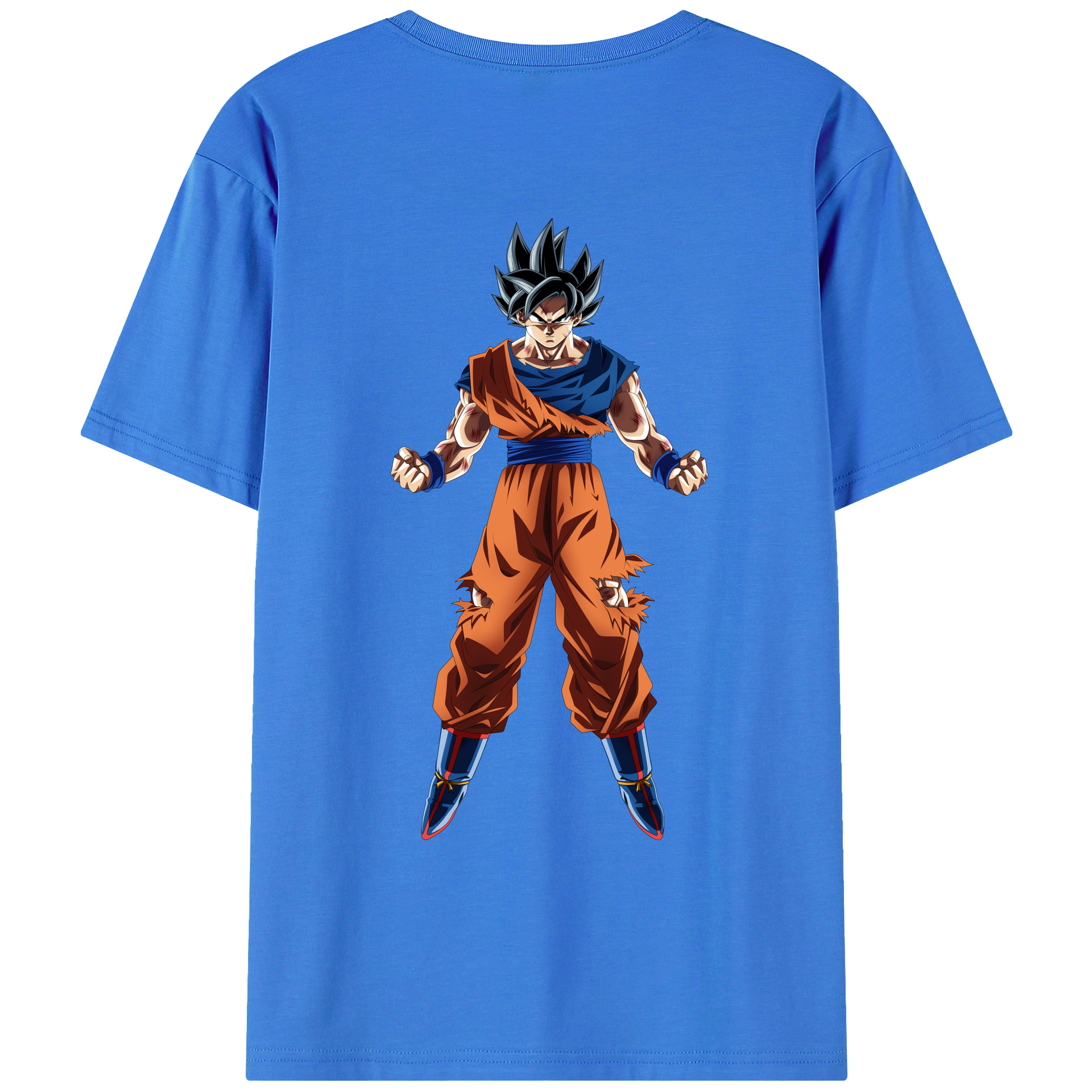 （画像用） ドラゴンボール 孫悟空（そん ごくう）Son Goku カカロット DRAGON BALL Kakarotto 綿100％ メンズ半袖Tシャツ（バックプリント） 通気性