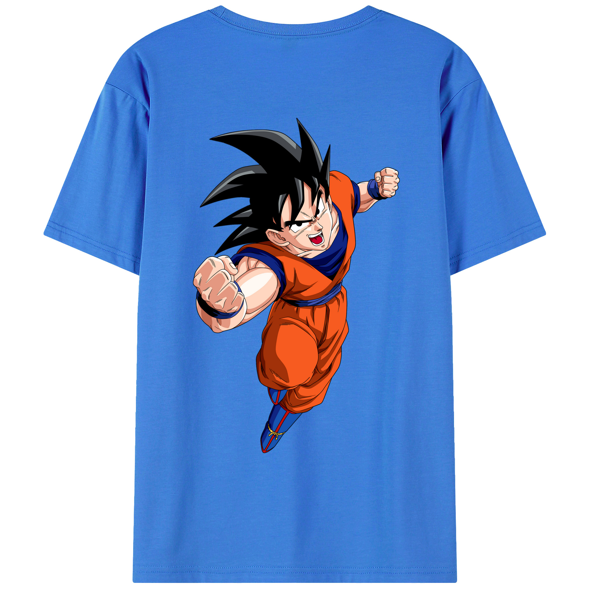 （画像用） ドラゴンボール 孫悟空（そん ごくう）Son Goku カカロット DRAGON BALL Kakarotto 綿100％ メンズ半袖Tシャツ（バックプリント） 通気性