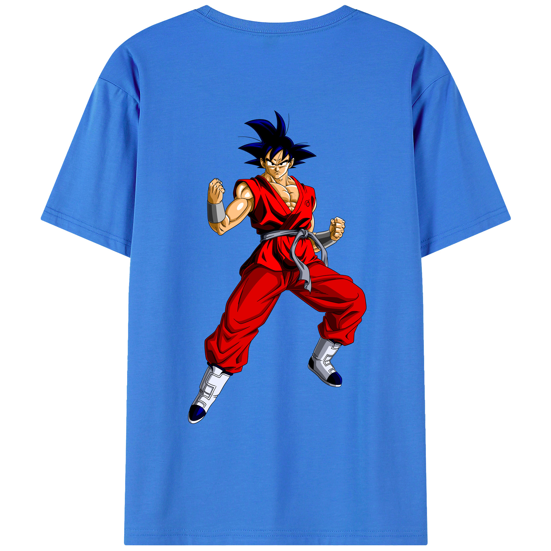 （画像用） ドラゴンボール 孫悟空（そん ごくう）Son Goku カカロット DRAGON BALL Kakarotto 綿100％ メンズ半袖Tシャツ（バックプリント） 通気性