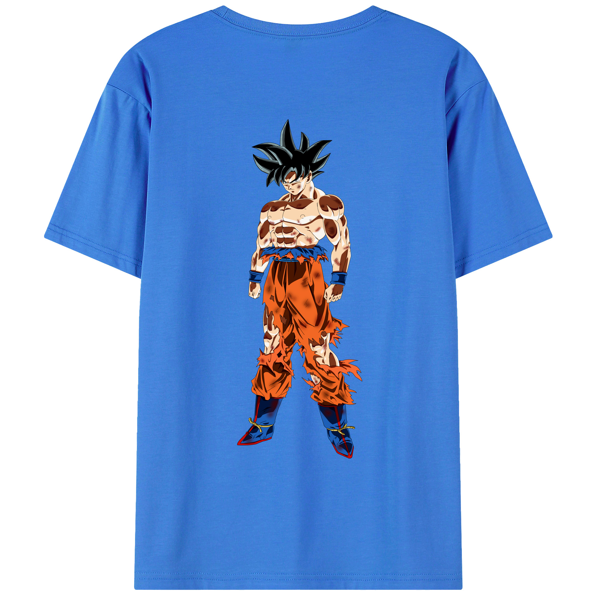 （画像用） ドラゴンボール 孫悟空（そん ごくう）Son Goku カカロット DRAGON BALL Kakarotto 綿100％ メンズ半袖Tシャツ（バックプリント） 通気性