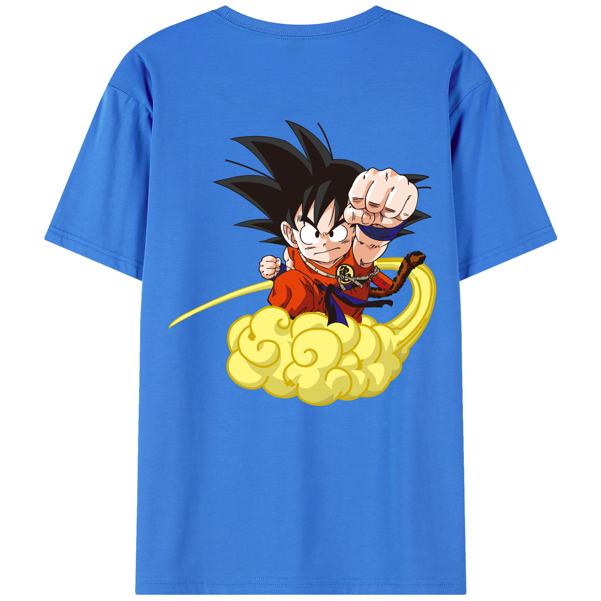 （画像用） ドラゴンボール 孫悟空（そん ごくう）Son Goku カカロット DRAGON BALL Kakarotto 綿100％ メンズ半袖Tシャツ（バックプリント） 通気性