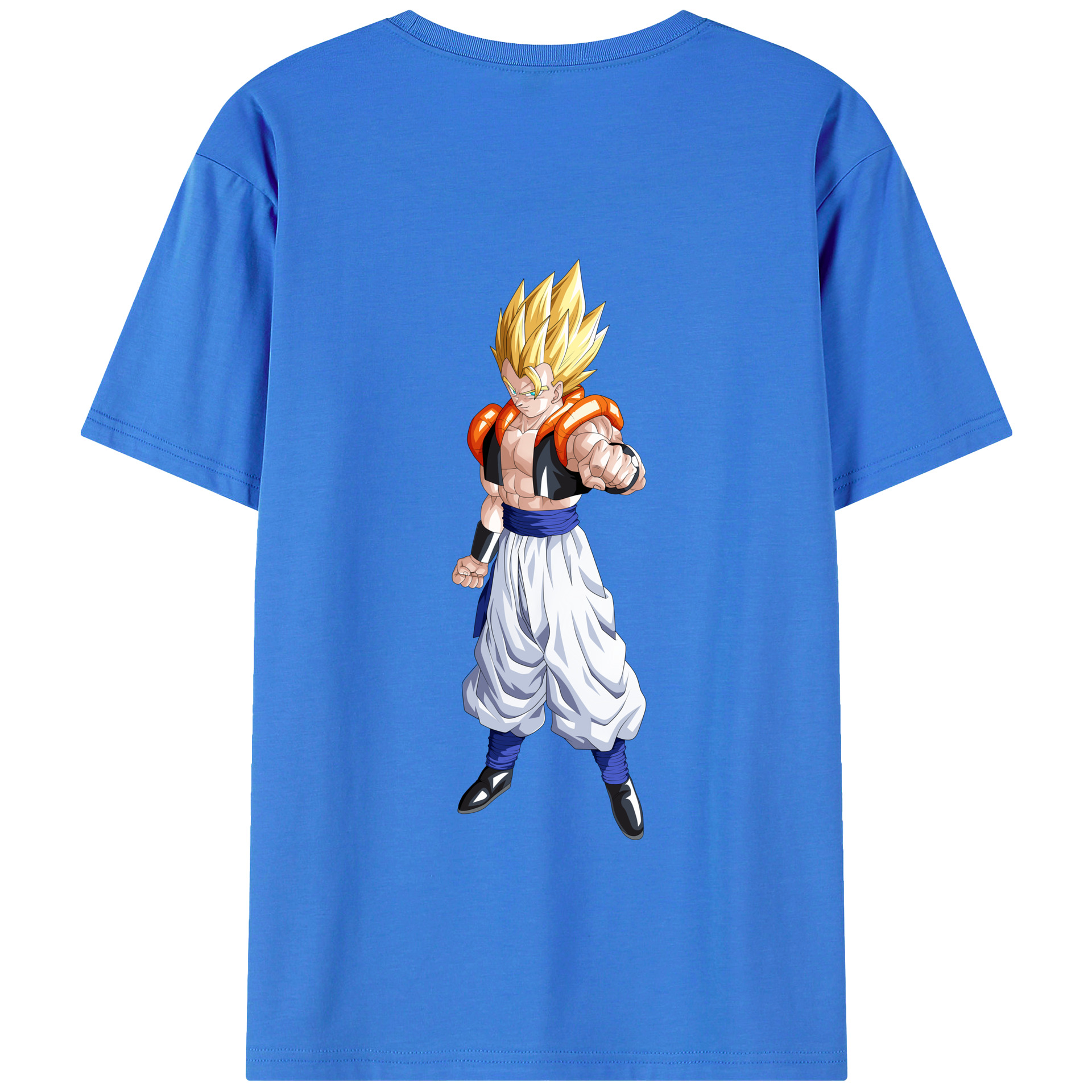 （画像用） ドラゴンボール ベジータ四世（Bejīta Yonsei）DRAGON BALL Vegeta IV 綿100％ メンズ半袖Tシャツ（バックプリント） 通気性
