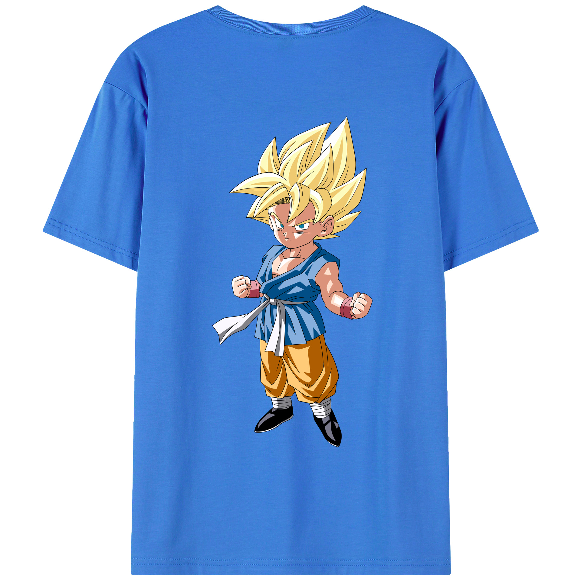 （画像用） ドラゴンボール 孫 悟飯（そんごはん）DRAGON BALL Son Gohan 綿100％ メンズ半袖Tシャツ（バックプリント） 通気性