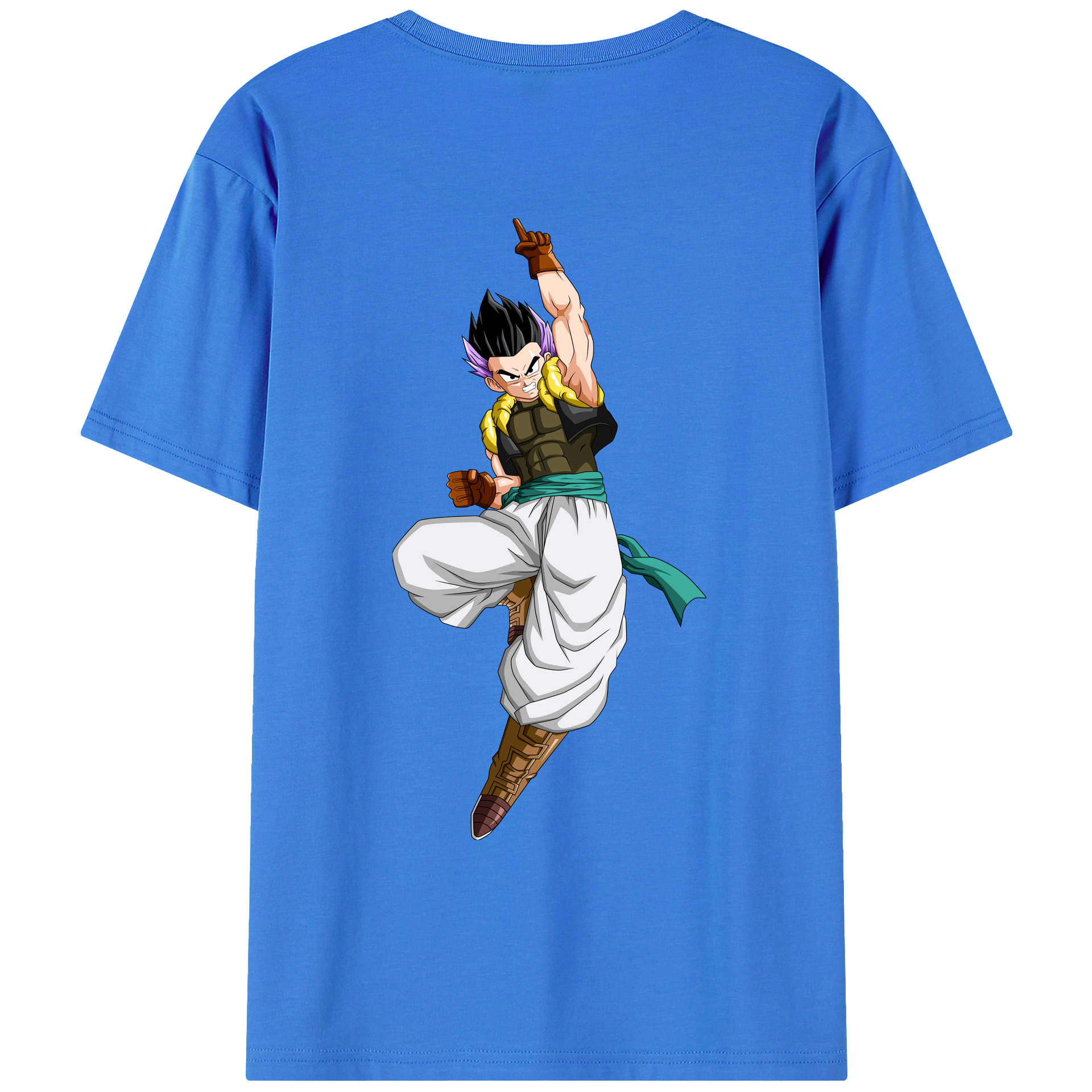 （画像用） ドラゴンボール 孫 悟飯（そんごはん）DRAGON BALL Son Gohan 綿100％ メンズ半袖Tシャツ（バックプリント） 通気性