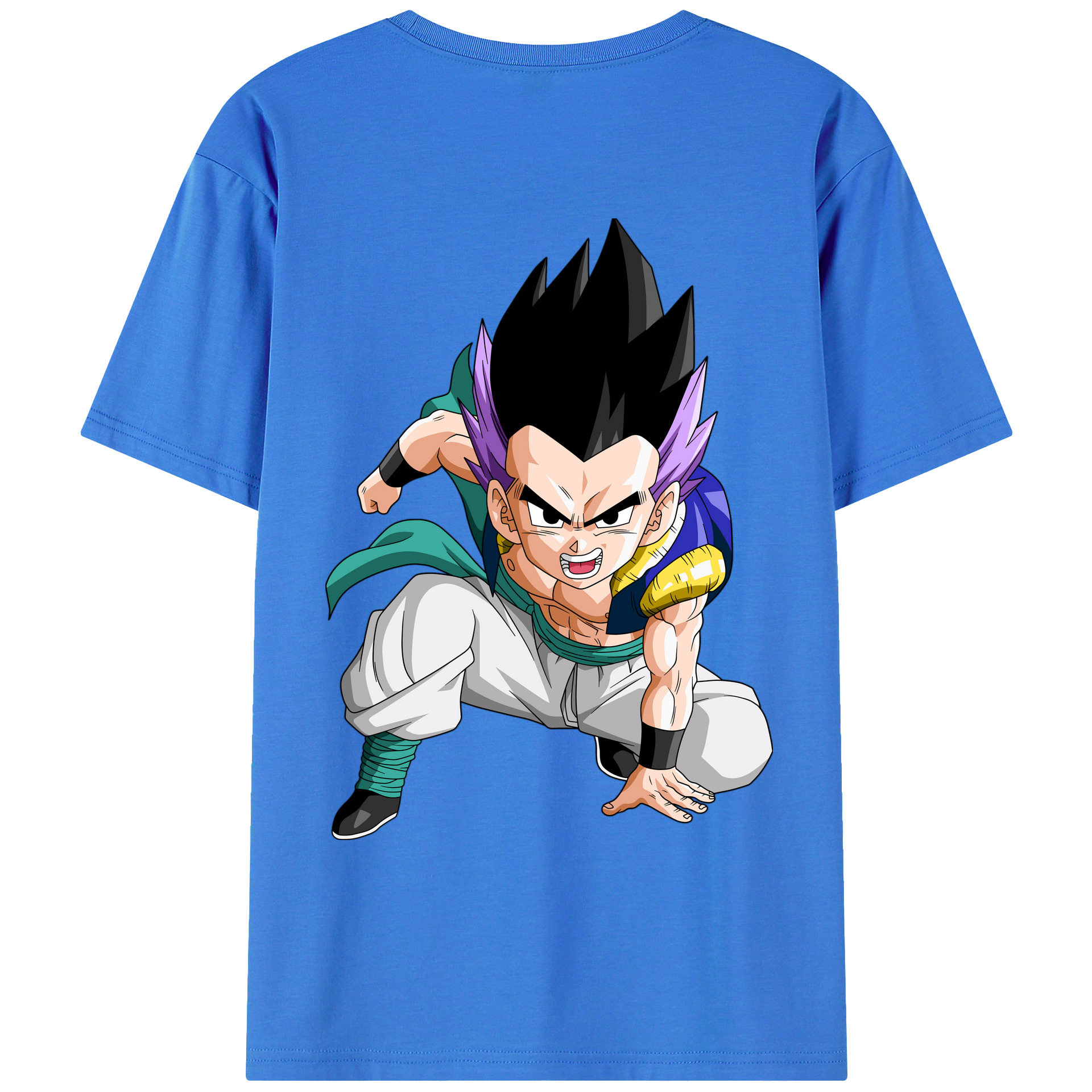 （画像用） ドラゴンボール 孫 悟飯（そんごはん）DRAGON BALL Son Gohan 綿100％ メンズ半袖Tシャツ（バックプリント） 通気性