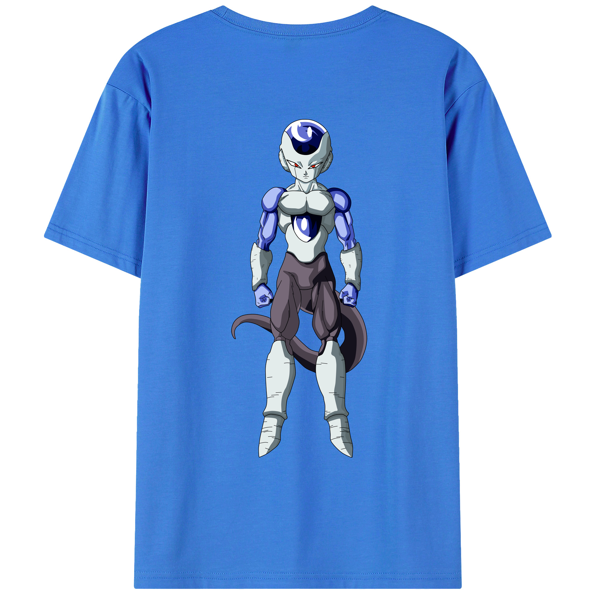 （画像用） ドラゴンボール フリーザ DRAGON BALL Frieza 綿100％ メンズ半袖Tシャツ（バックプリント） 通気性