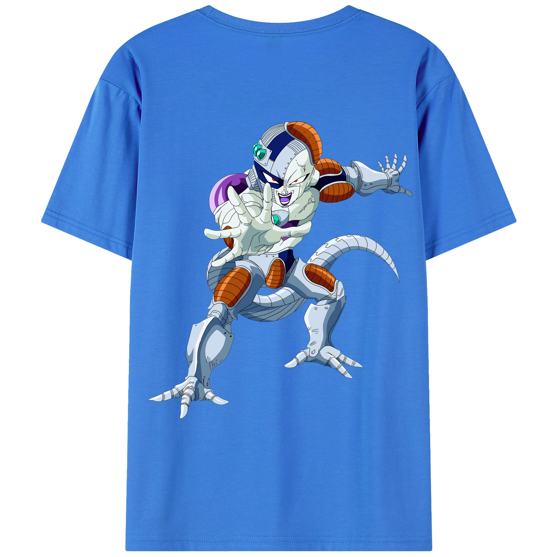 （画像用） ドラゴンボール フリーザ DRAGON BALL Frieza 綿100％ メンズ半袖Tシャツ（バックプリント） 通気性