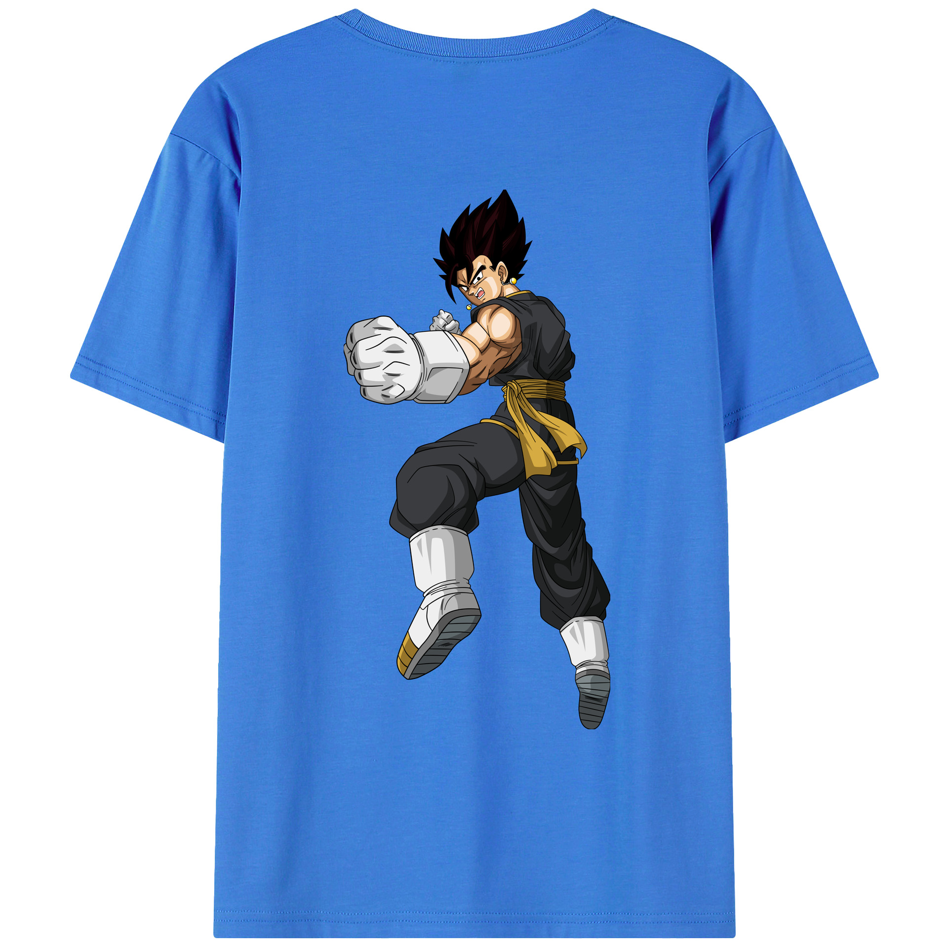 （画像用） ドラゴンボール ベジット DRAGON BALL Vegetto 綿100％ メンズ半袖Tシャツ（バックプリント） 通気性