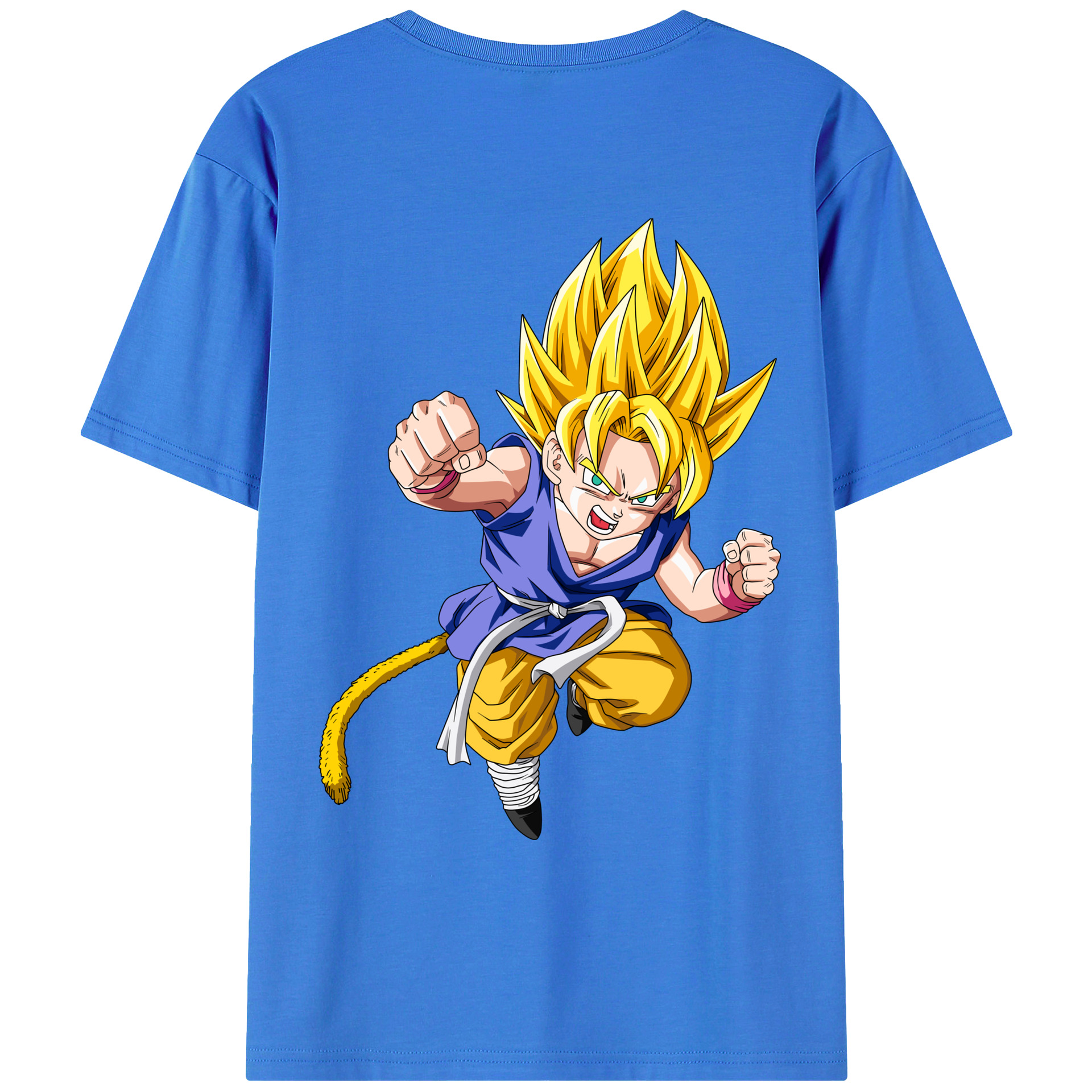 （画像用） ドラゴンボール ベジット DRAGON BALL Vegetto 綿100％ メンズ半袖Tシャツ（バックプリント） 通気性