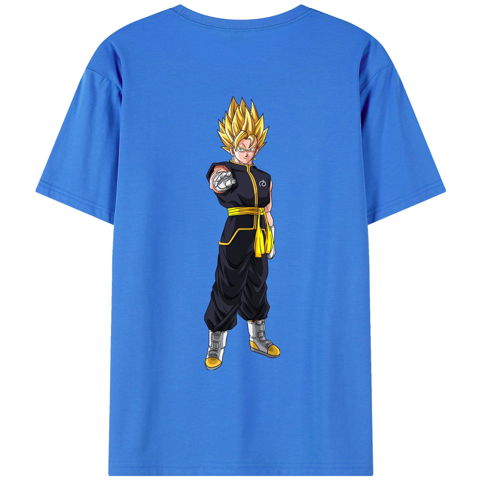 （画像用） ドラゴンボール ベジット DRAGON BALL Vegetto 綿100％ メンズ半袖Tシャツ（バックプリント） 通気性
