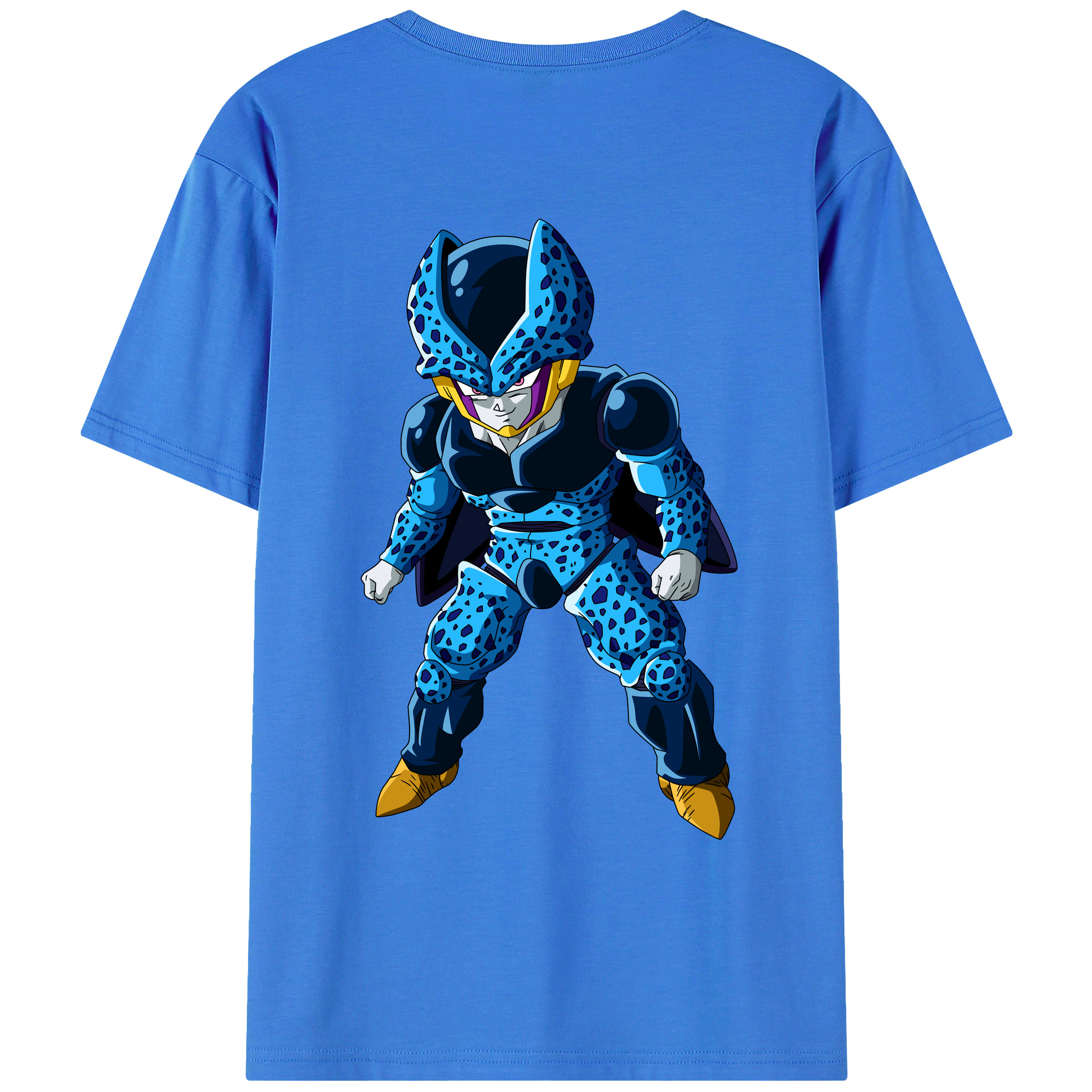 （画像用） ドラゴンボール セル DRAGON BALL Cell 綿100％ メンズ半袖Tシャツ（バックプリント） 通気性