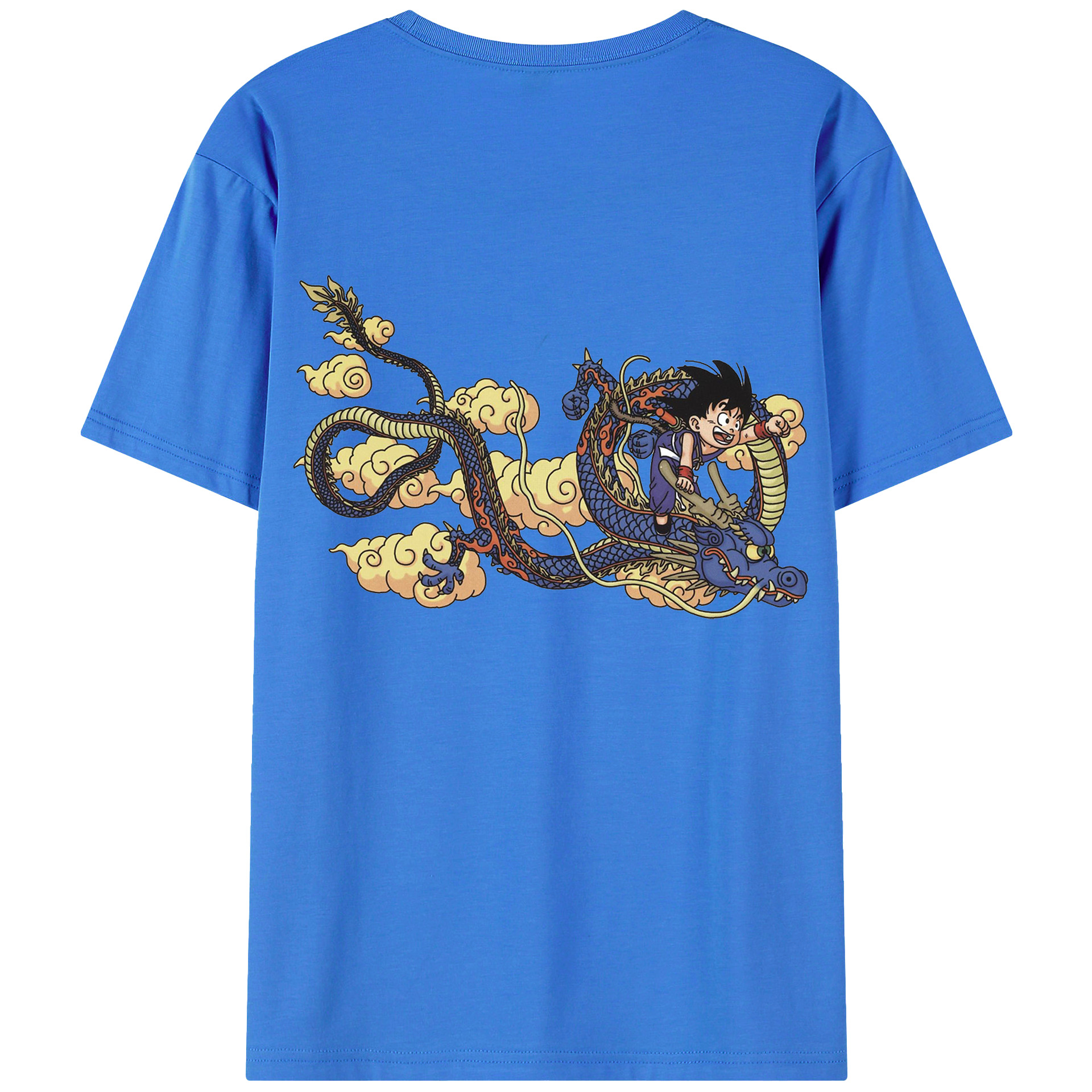 （画像用） ドラゴンボール 神龍 シェンロン DRAGON BALL Shenron 綿100％ メンズ半袖Tシャツ（バックプリント） 通気性