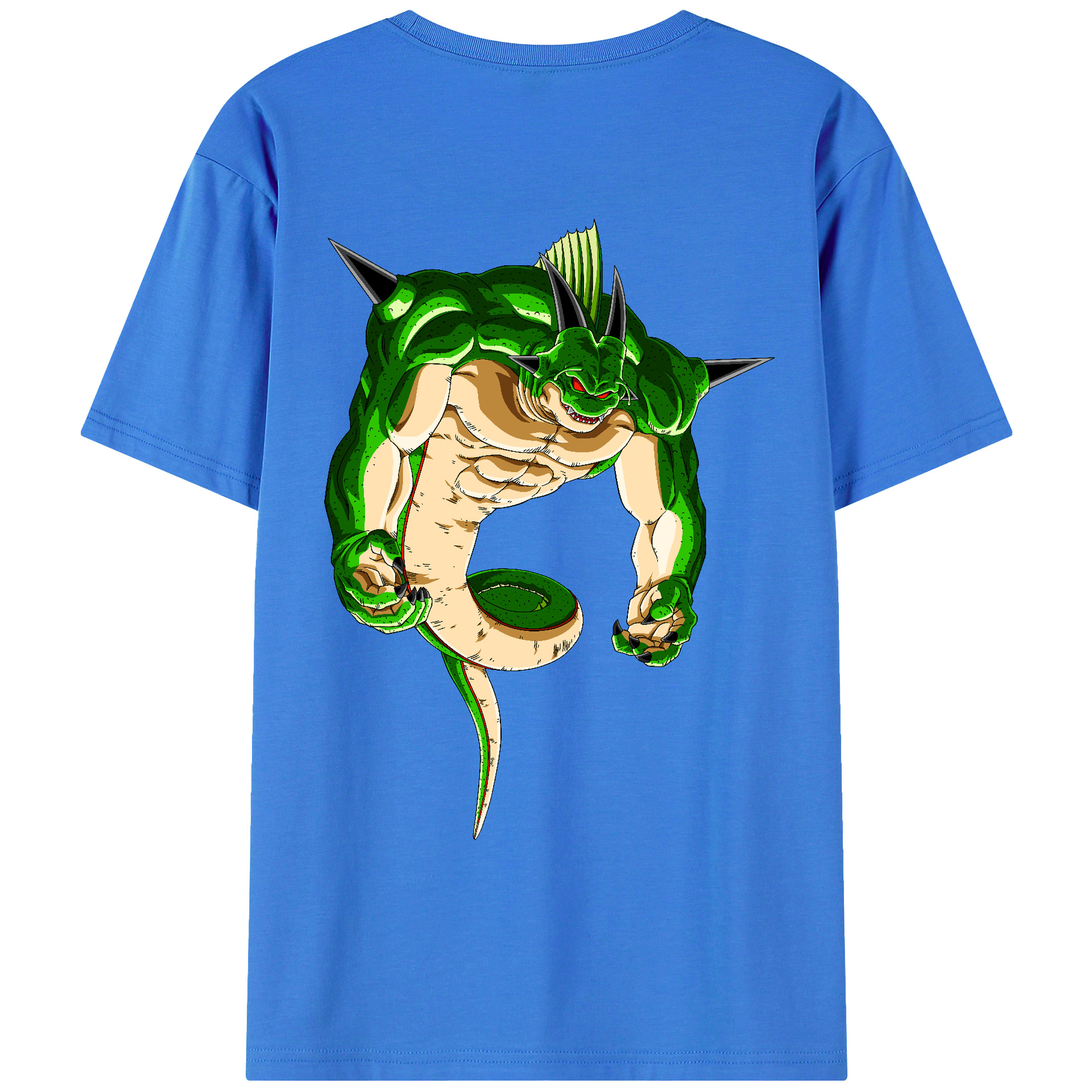 （画像用） ドラゴンボール 神龍 シェンロン DRAGON BALL Shenron 綿100％ メンズ半袖Tシャツ（バックプリント） 通気性