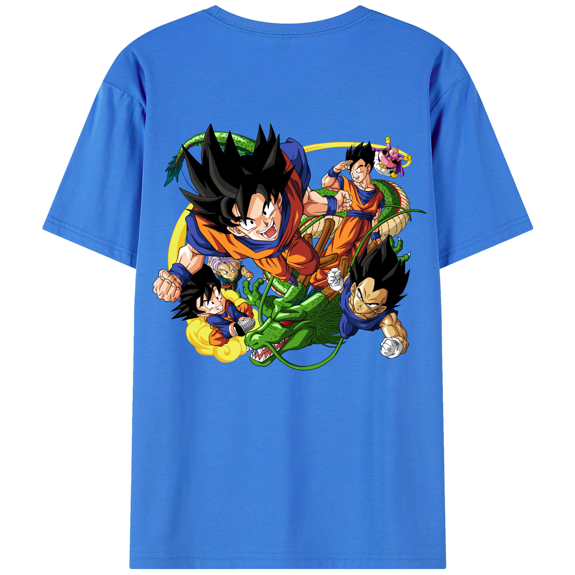 （画像用） ドラゴンボール DRAGON BALL 綿100％ メンズ半袖Tシャツ（バックプリント） 通気性