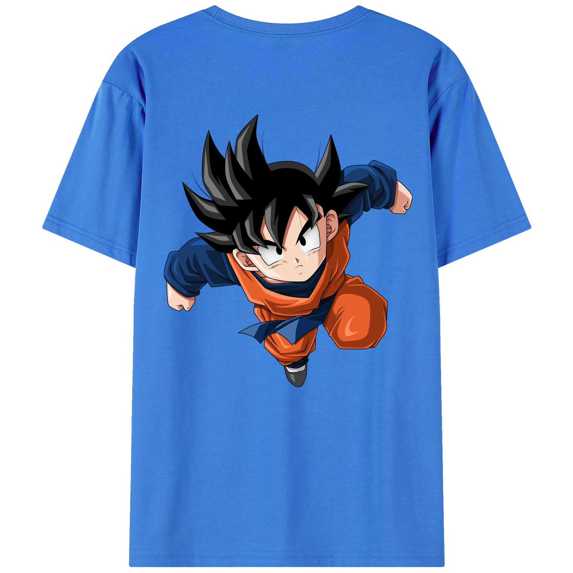 （画像用） ドラゴンボール 孫悟空（そん ごくう）Son Goku カカロット DRAGON BALL Kakarotto 綿100％ メンズ半袖Tシャツ（バックプリント） 通気性