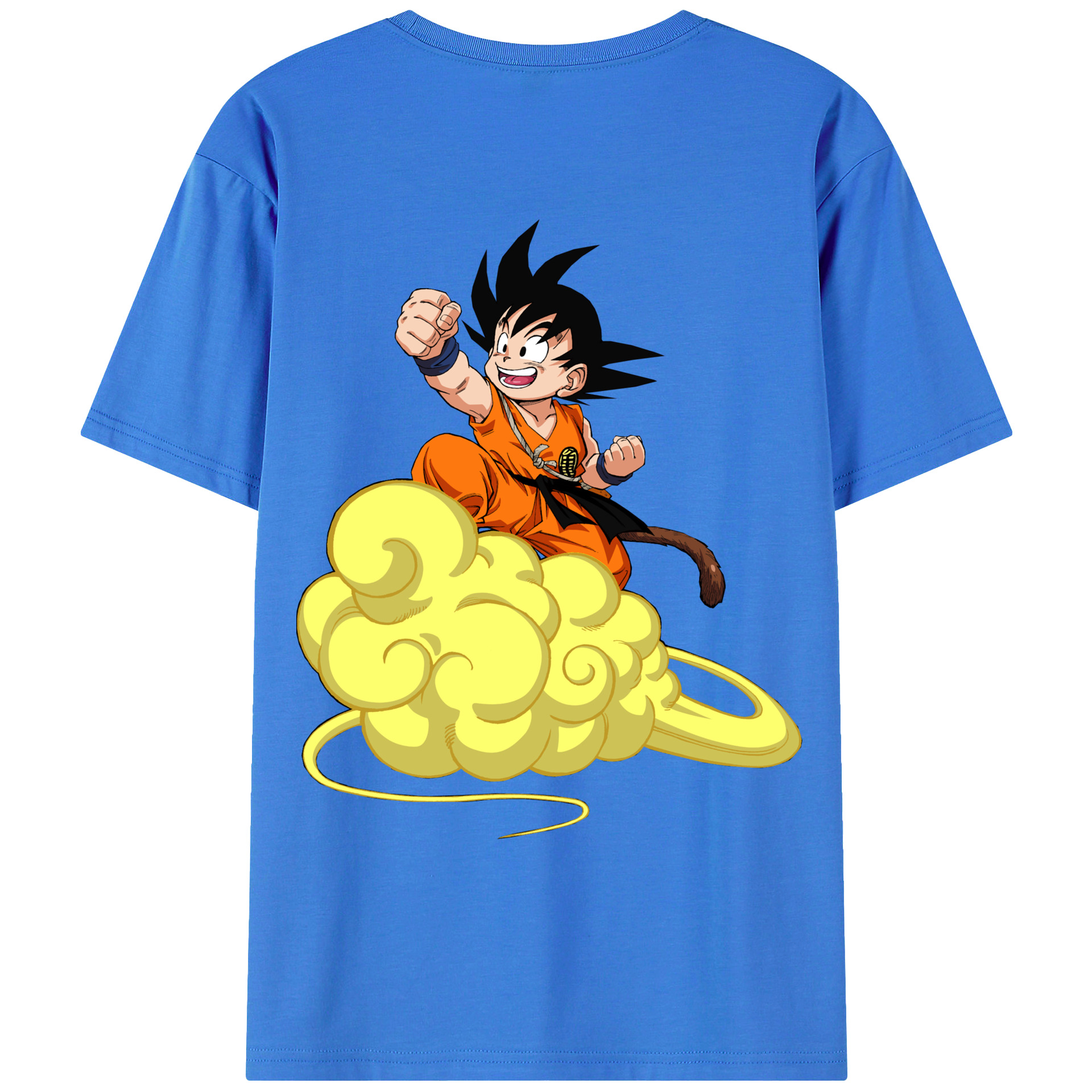 （画像用） ドラゴンボール 孫悟空（そん ごくう）Son Goku カカロット DRAGON BALL Kakarotto 綿100％ メンズ半袖Tシャツ（バックプリント） 通気性