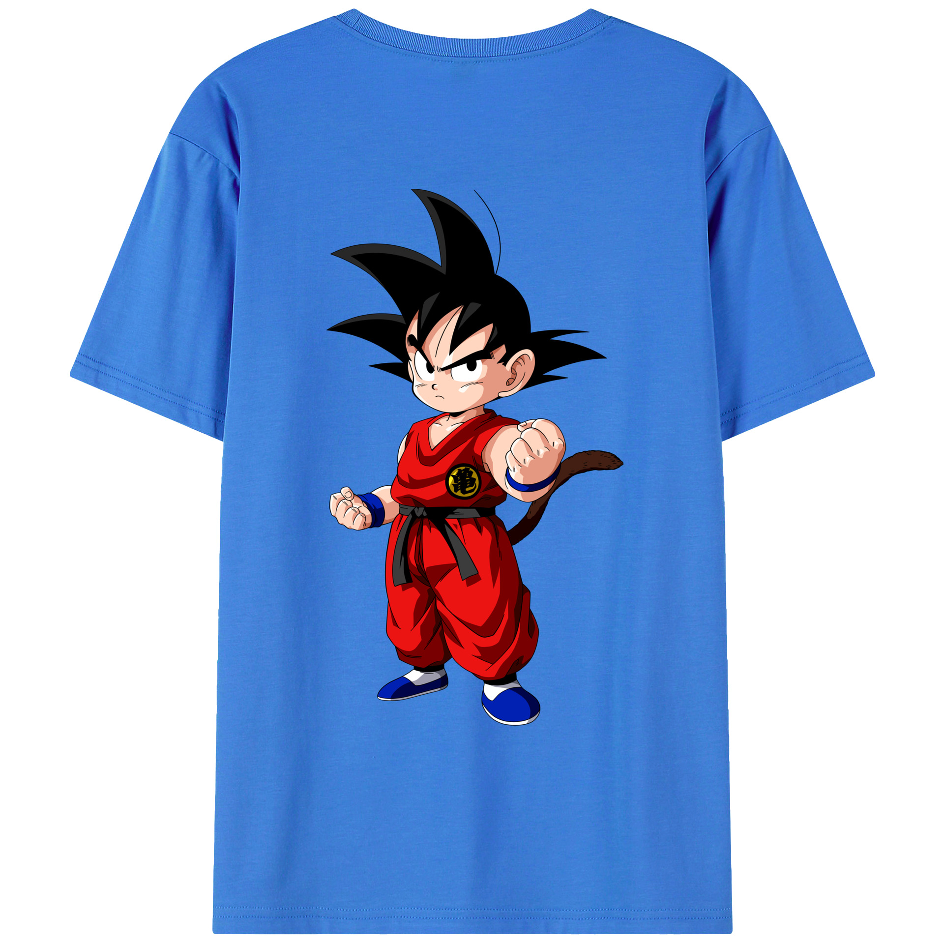 （画像用） ドラゴンボール 孫悟空（そん ごくう）Son Goku カカロット DRAGON BALL Kakarotto 綿100％ メンズ半袖Tシャツ（バックプリント） 通気性