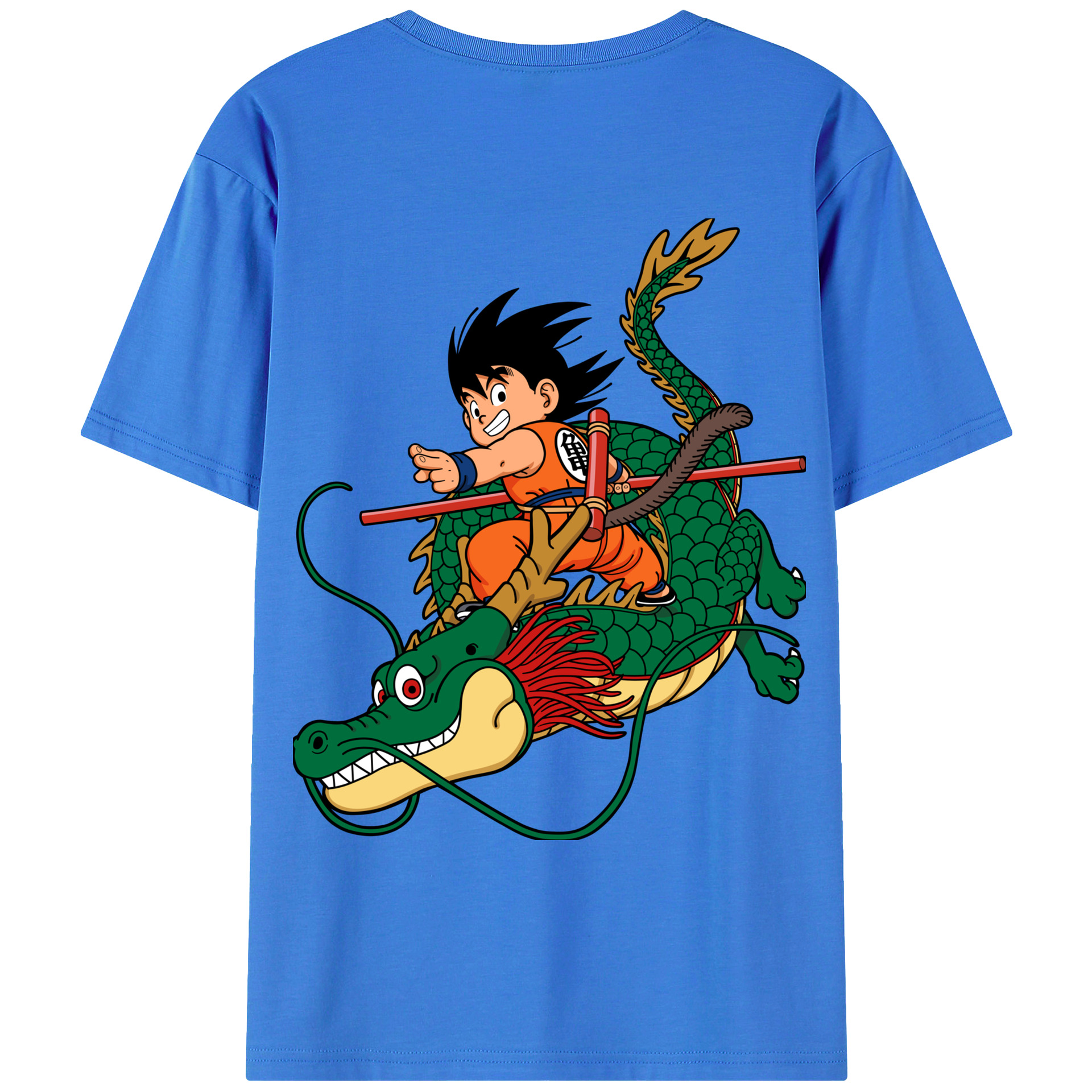 （画像用） ドラゴンボール 孫悟空（そん ごくう）Son Goku カカロット DRAGON BALL Kakarotto 綿100％ メンズ半袖Tシャツ（バックプリント） 通気性