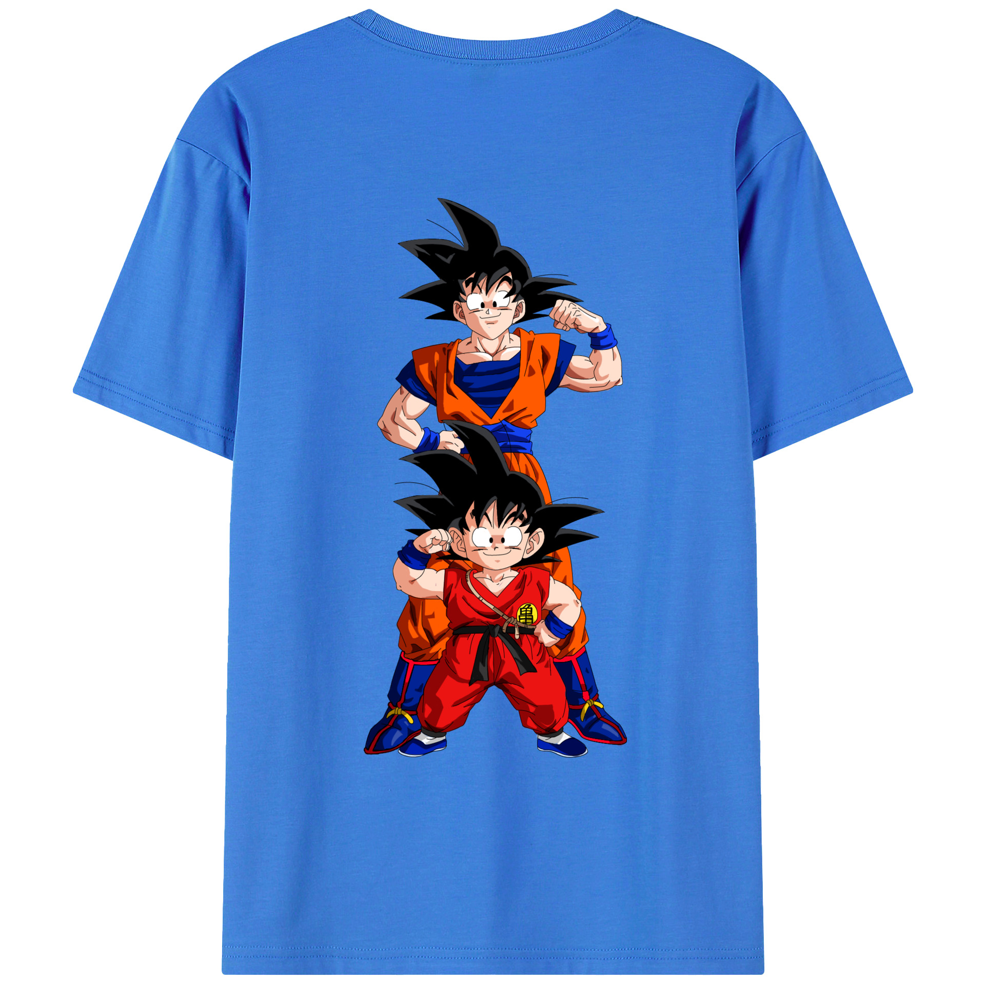 （画像用） ドラゴンボール 孫悟空（そん ごくう）Son Goku カカロット DRAGON BALL Kakarotto 綿100％ メンズ半袖Tシャツ（バックプリント） 通気性