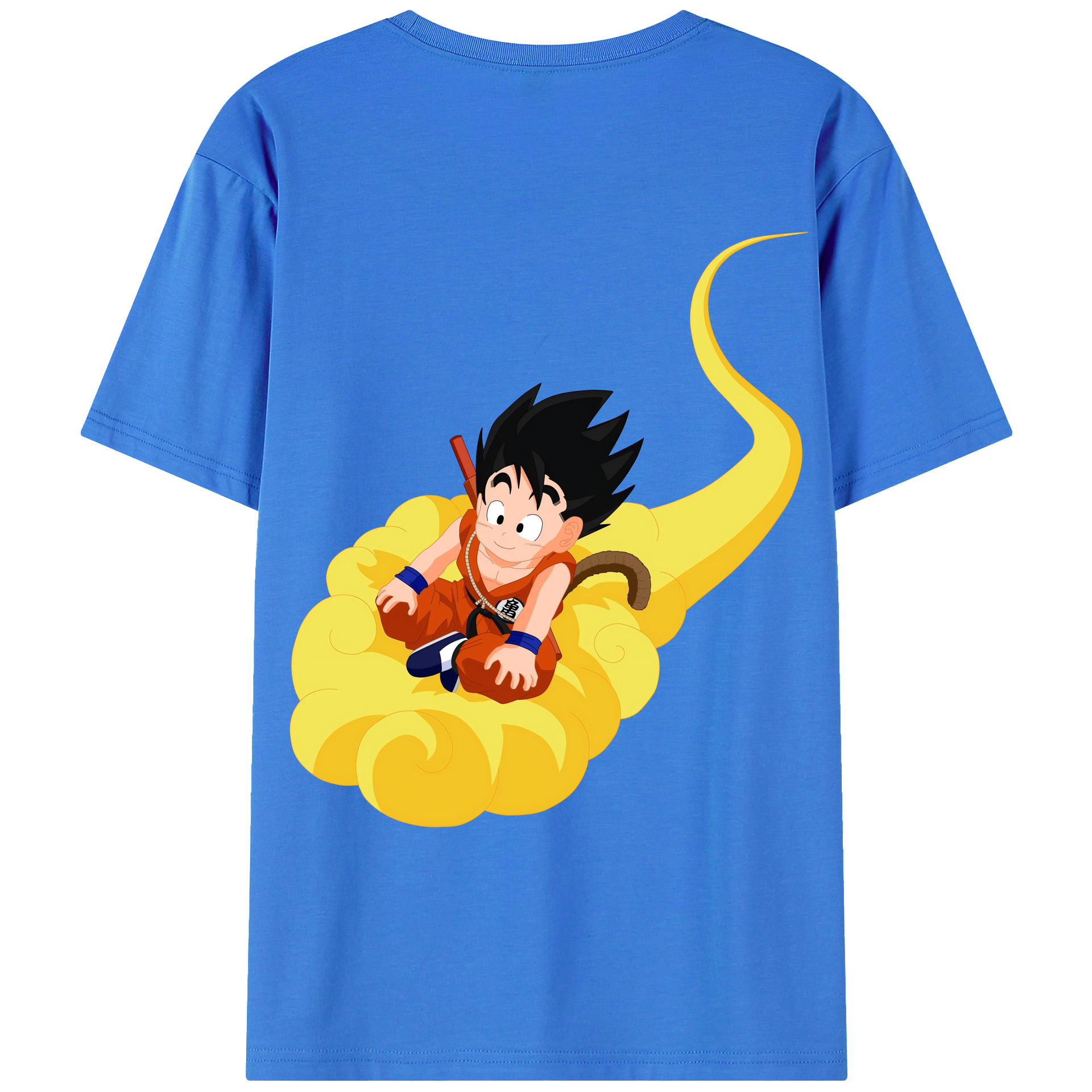 （画像用） ドラゴンボール 孫悟空（そん ごくう）Son Goku カカロット DRAGON BALL Kakarotto 綿100％ メンズ半袖Tシャツ（バックプリント） 通気性