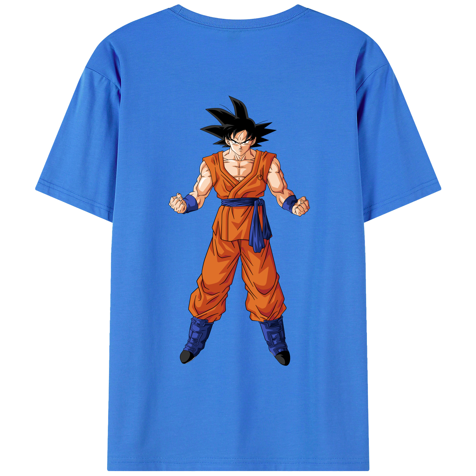 （画像用） ドラゴンボール 孫悟空（そん ごくう）Son Goku カカロット DRAGON BALL Kakarotto 綿100％ メンズ半袖Tシャツ（バックプリント） 通気性