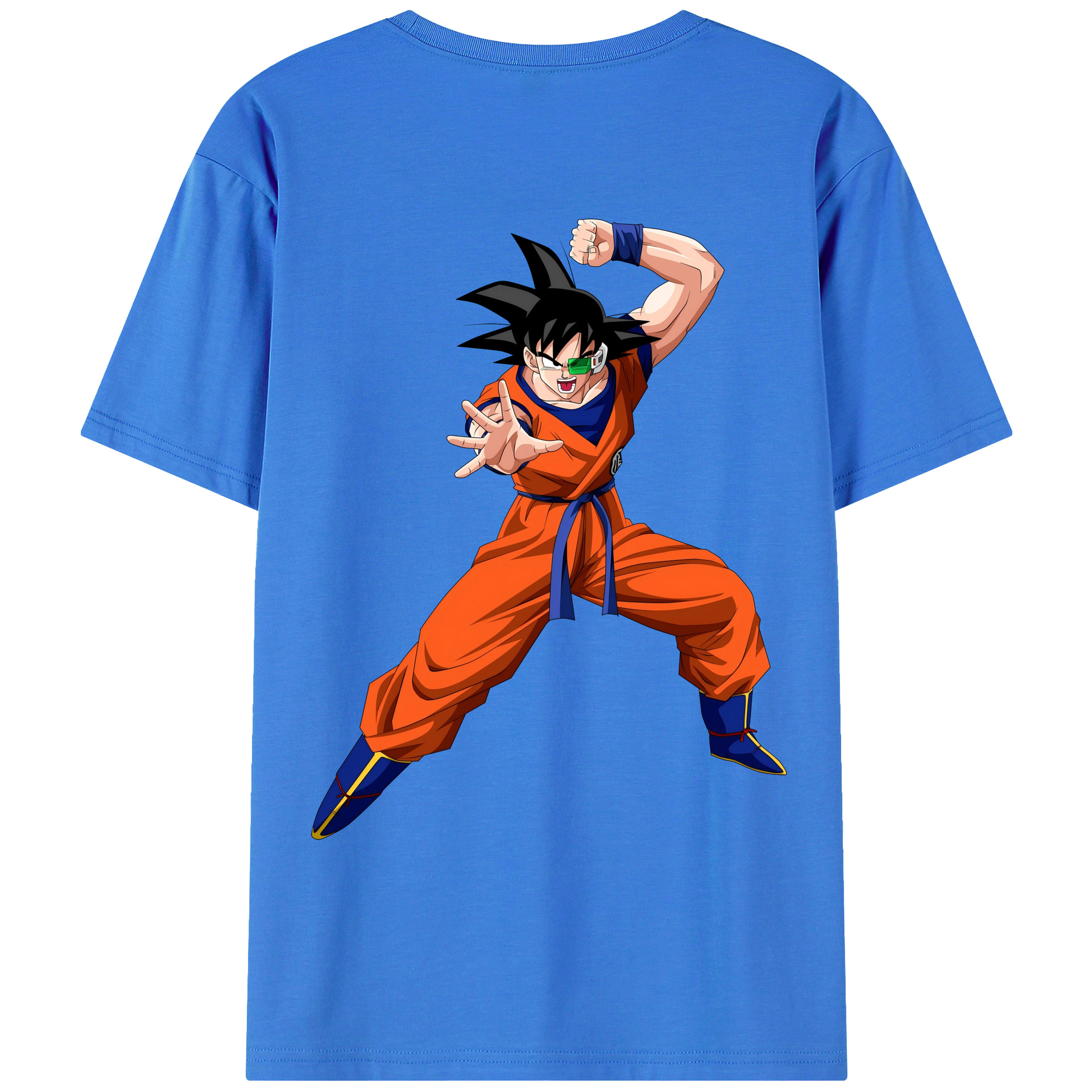 （画像用） ドラゴンボール 孫悟空（そん ごくう）Son Goku カカロット DRAGON BALL Kakarotto 綿100％ メンズ半袖Tシャツ（バックプリント） 通気性