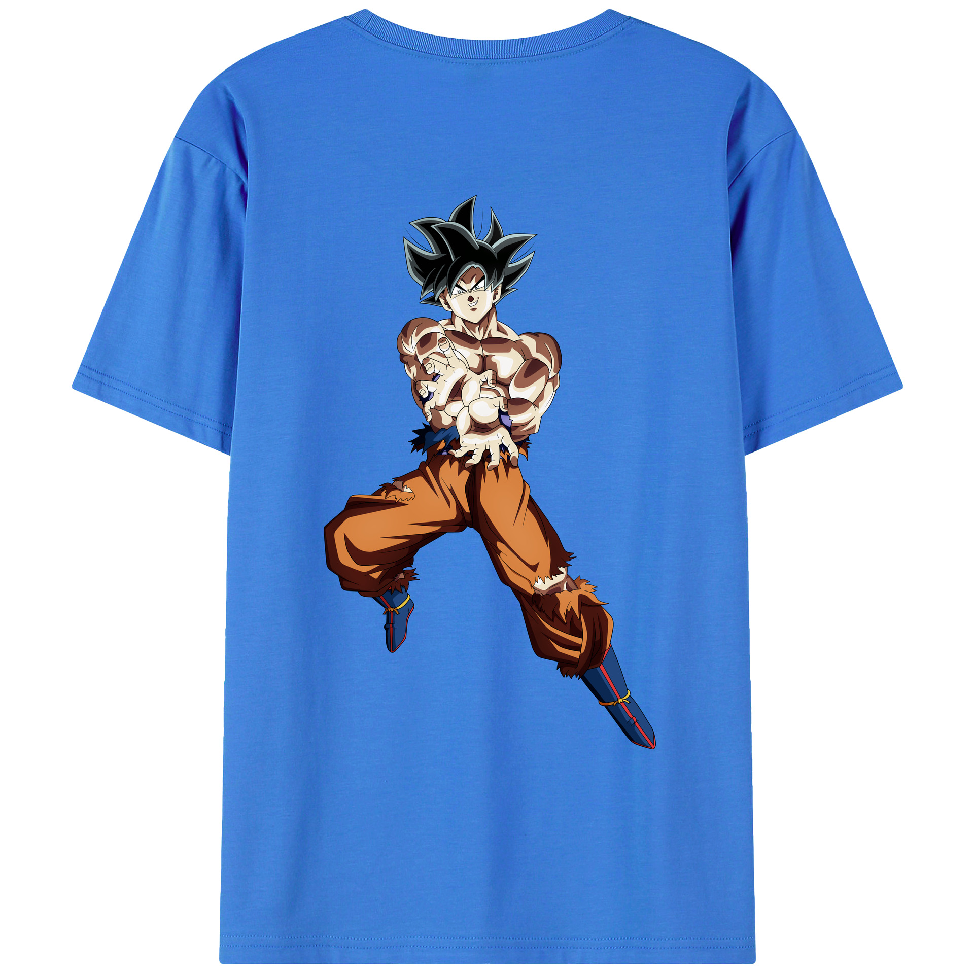 （画像用） ドラゴンボール 孫悟空（そん ごくう）Son Goku カカロット DRAGON BALL Kakarotto 綿100％ メンズ半袖Tシャツ（バックプリント） 通気性