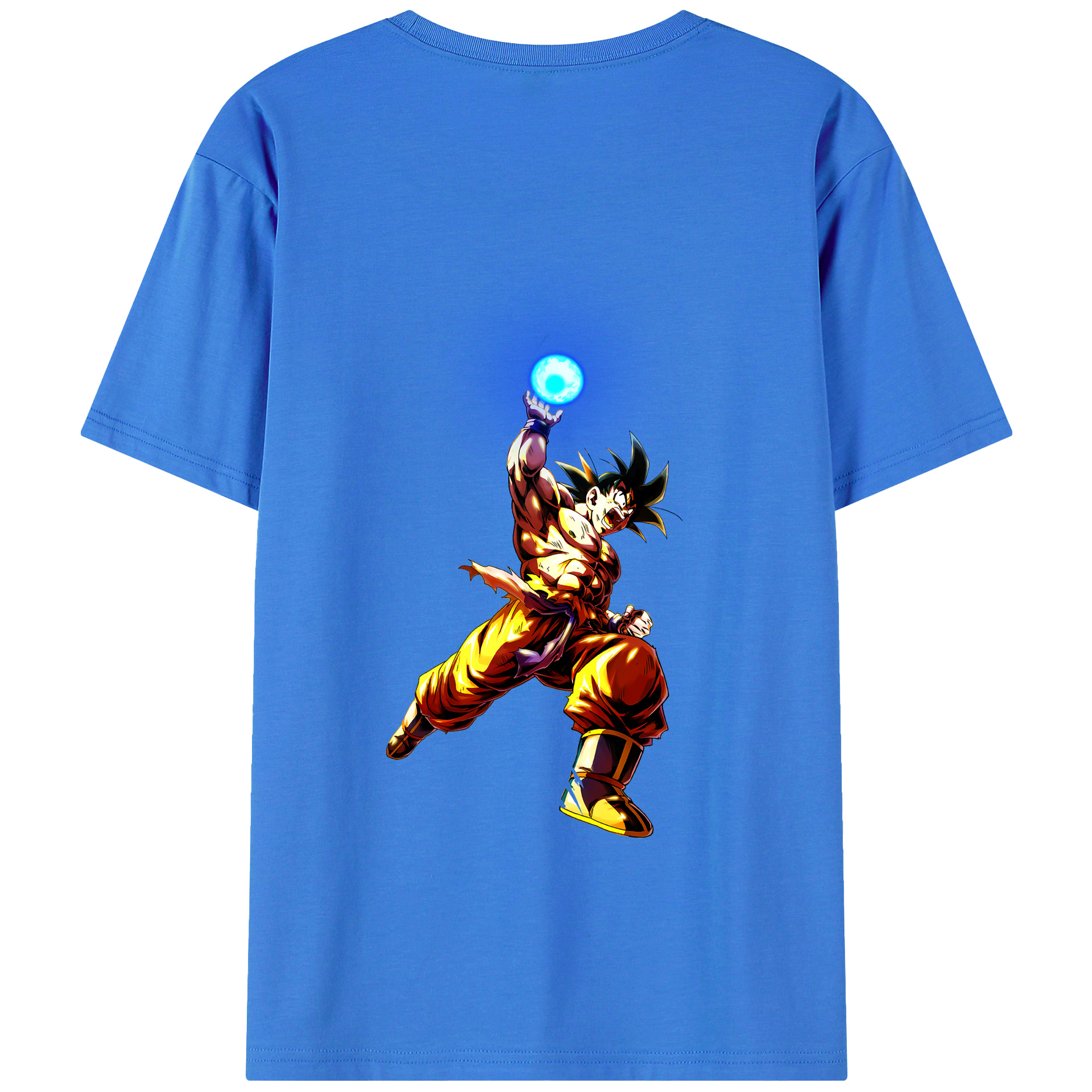 （画像用） ドラゴンボール 孫悟空（そん ごくう）Son Goku カカロット DRAGON BALL Kakarotto 綿100％ メンズ半袖Tシャツ（バックプリント） 通気性