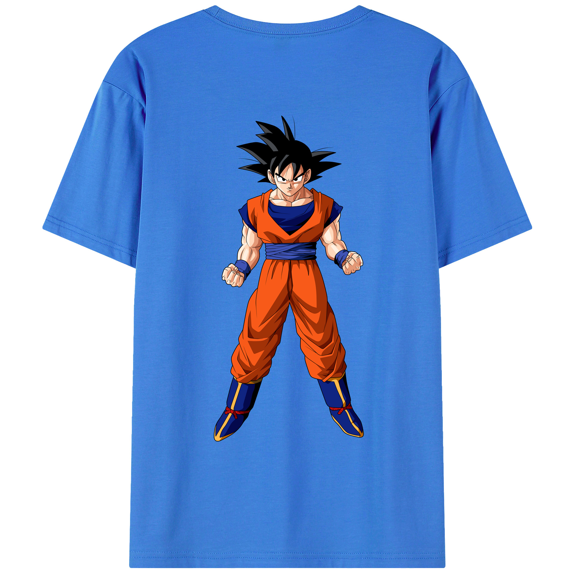 （画像用） ドラゴンボール 孫悟空（そん ごくう）Son Goku カカロット DRAGON BALL Kakarotto 綿100％ メンズ半袖Tシャツ（バックプリント） 通気性