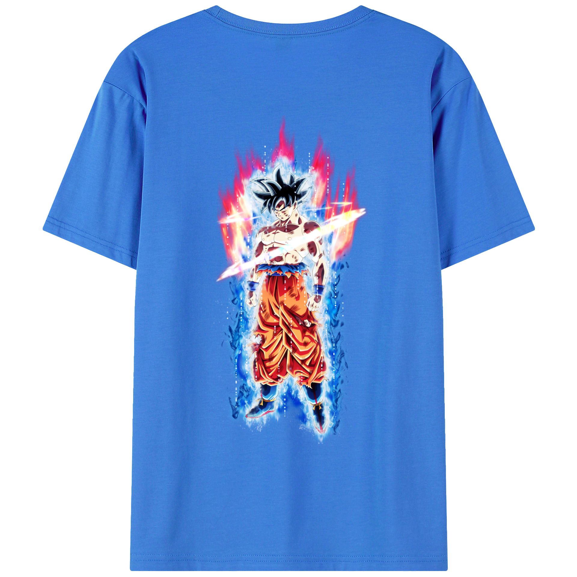 （画像用） ドラゴンボール 孫悟空（そん ごくう）Son Goku カカロット DRAGON BALL Kakarotto 綿100％ メンズ半袖Tシャツ（バックプリント） 通気性