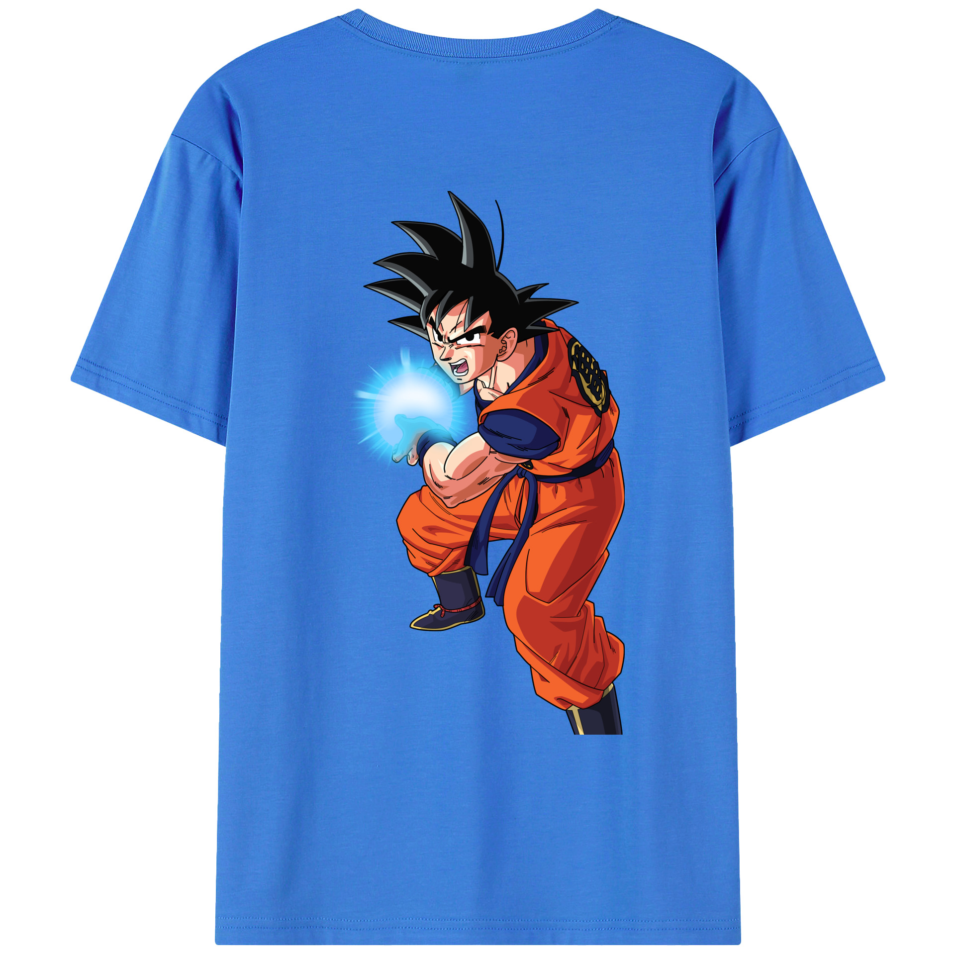 （画像用） ドラゴンボール 孫悟空（そん ごくう）Son Goku カカロット DRAGON BALL Kakarotto 綿100％ メンズ半袖Tシャツ（バックプリント） 通気性