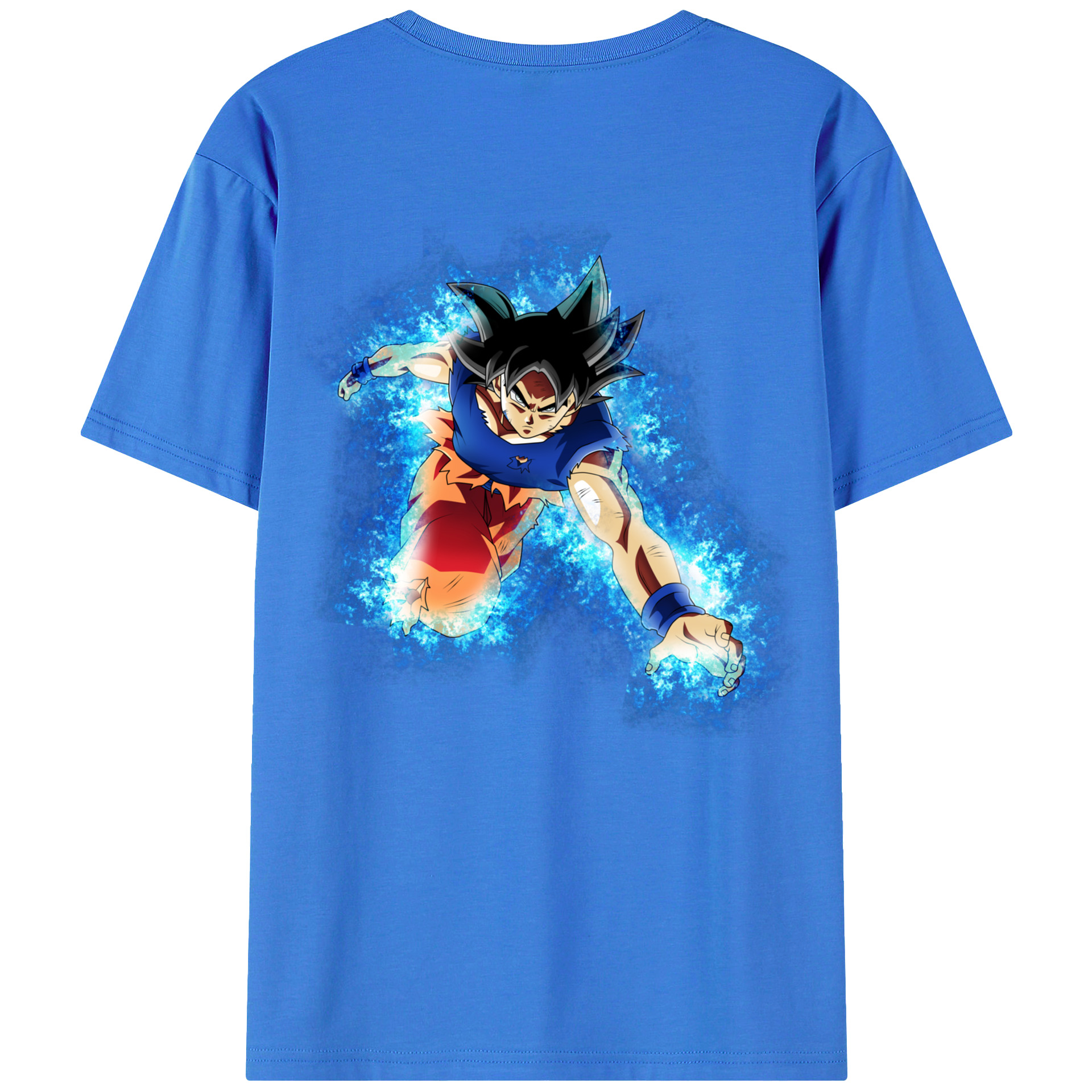 （画像用） ドラゴンボール 孫悟空（そん ごくう）Son Goku カカロット DRAGON BALL Kakarotto 綿100％ メンズ半袖Tシャツ（バックプリント） 通気性