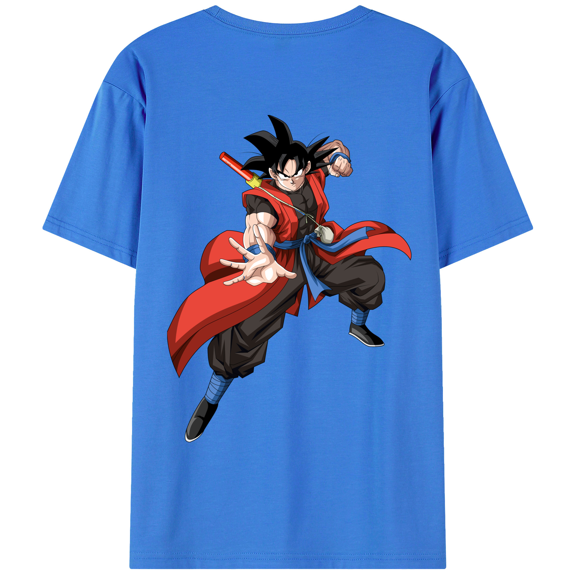 （画像用） ドラゴンボール 孫悟空（そん ごくう）Son Goku カカロット DRAGON BALL Kakarotto 綿100％ メンズ半袖Tシャツ（バックプリント） 通気性